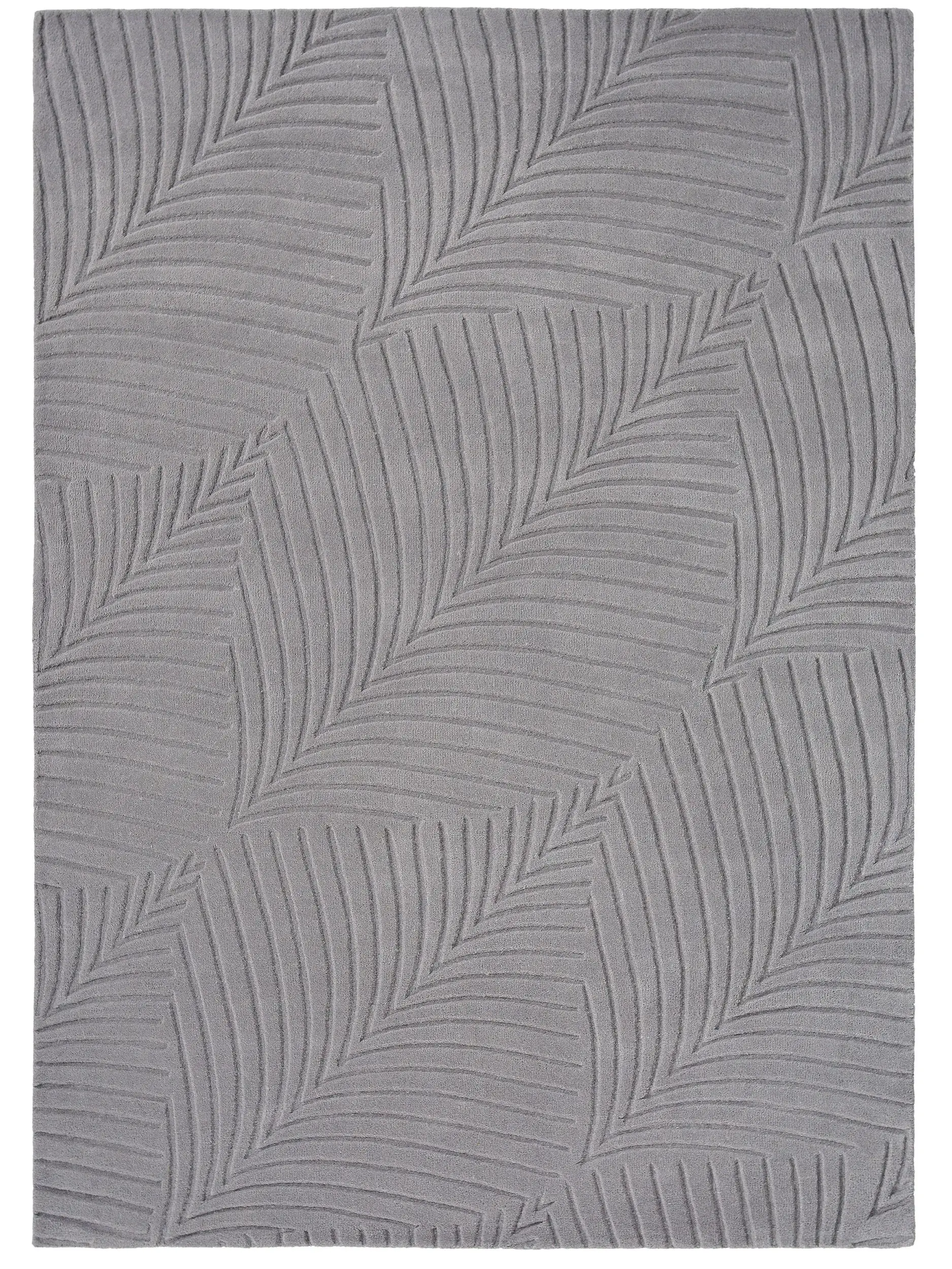 Tappeto di 100% Lana in Grigio con pelo alto 100% Lana da benuta