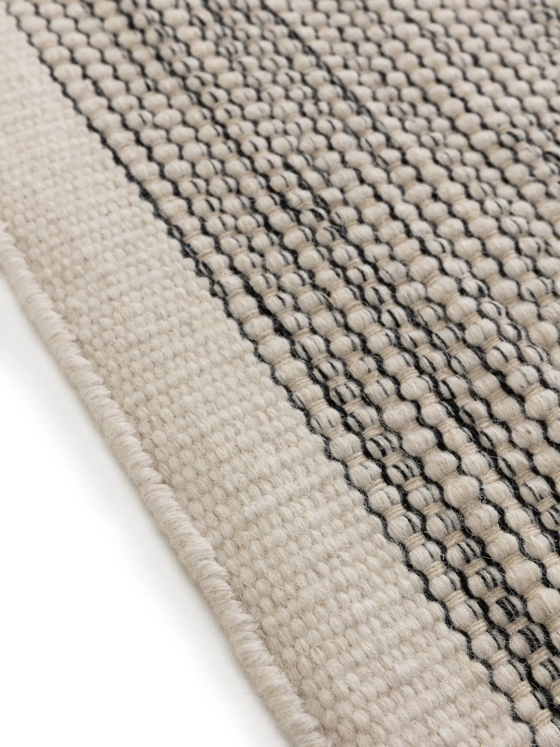 Teppich Rocco aus 80% Wolle, 20% Baumwolle in Beige von benuta Pure