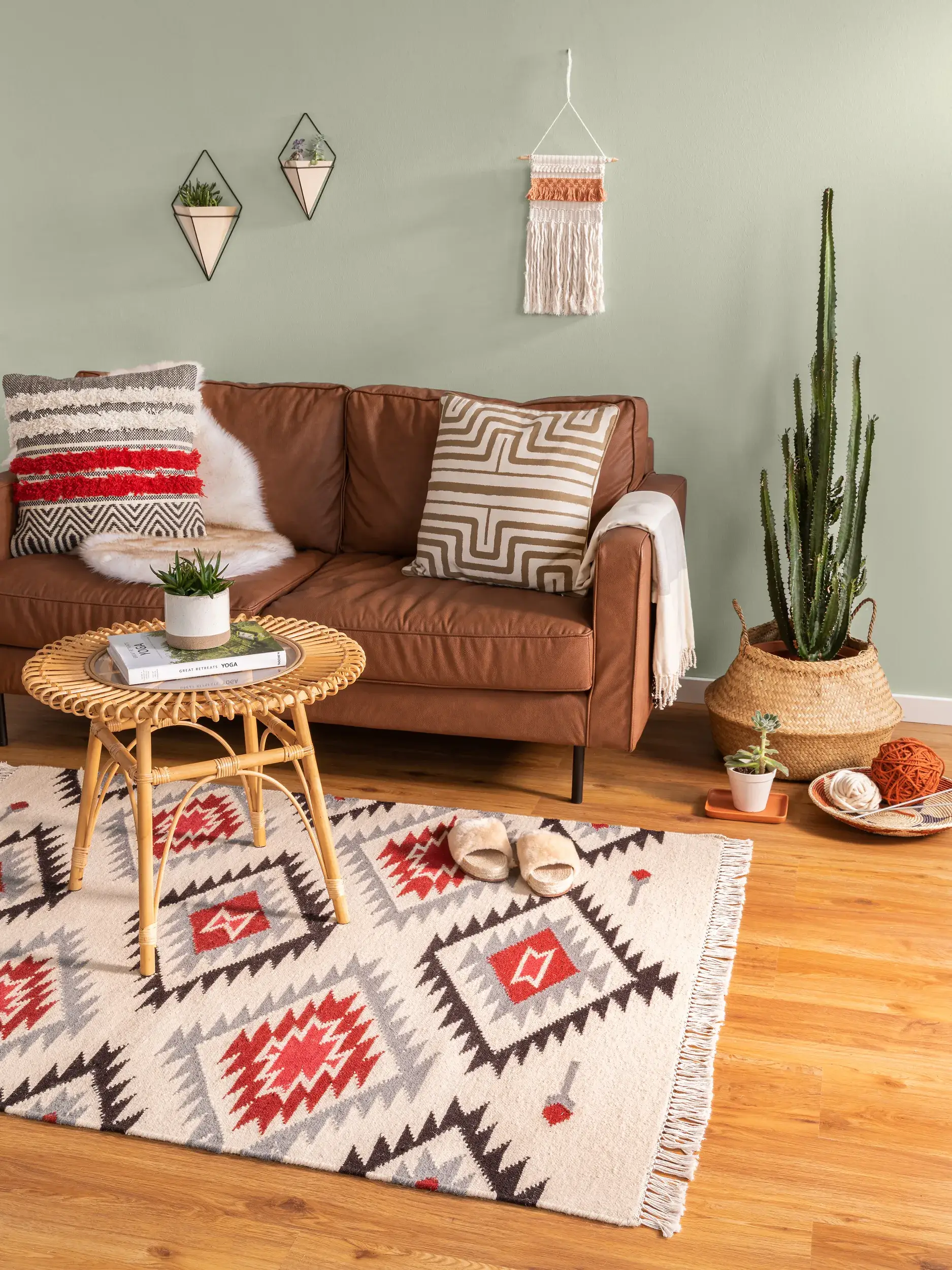 Tappeto di 90% Lana, 10% Cotone in Beige con pelo alto 90% Lana, 10% Cotone da benuta pure