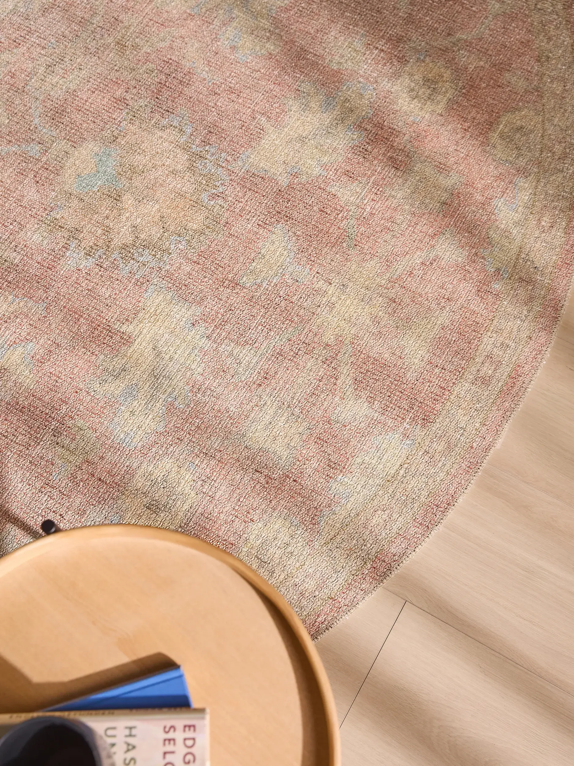 Rug made of 50% Polyester, 50% Polycotton in Red with a 50% Polyester, 50% Polycotton high pile by benuta Nest