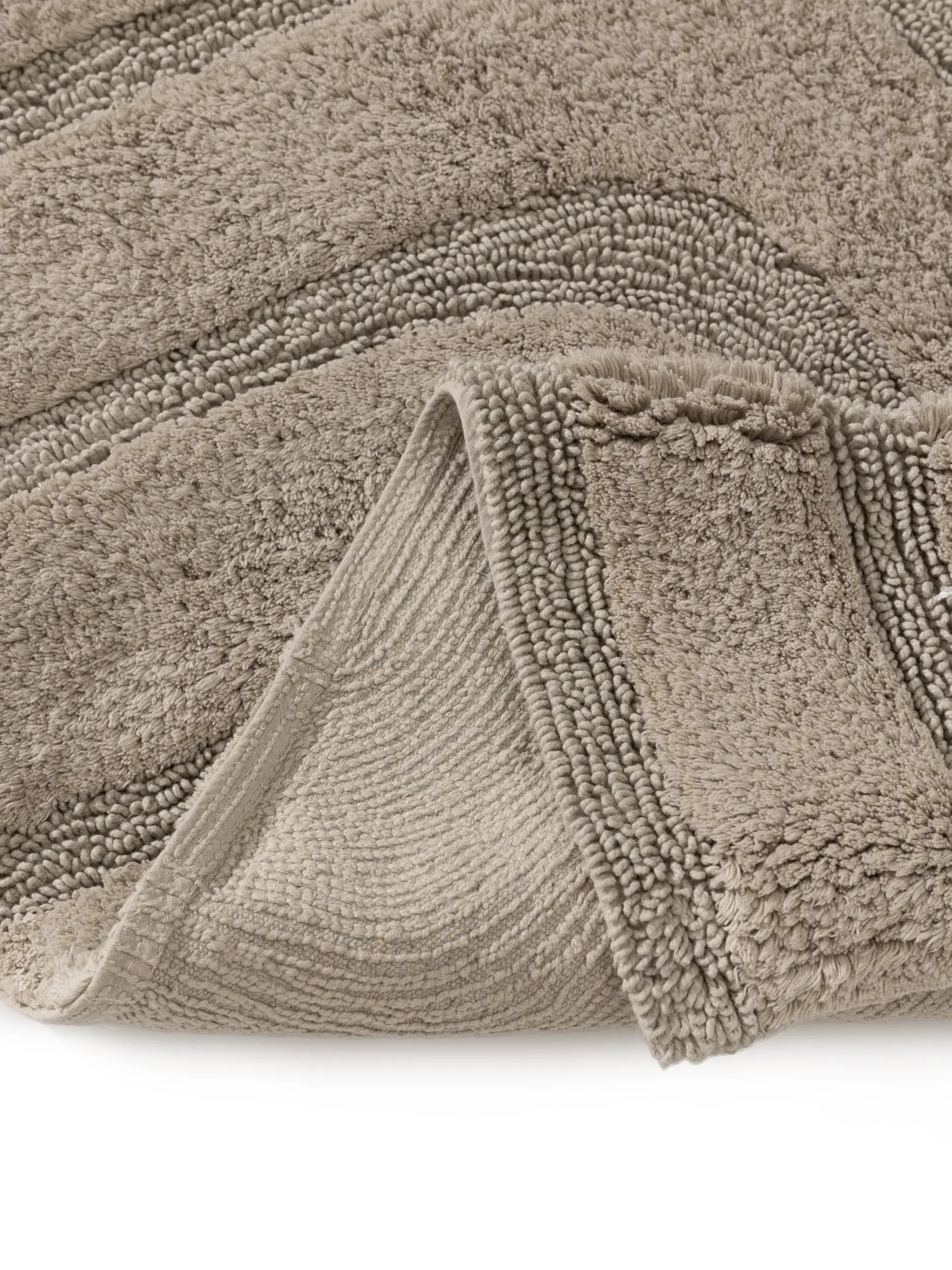 Badematte Dan Taupe com design Geometrisch em 100% Baumwolle da benuta Nest