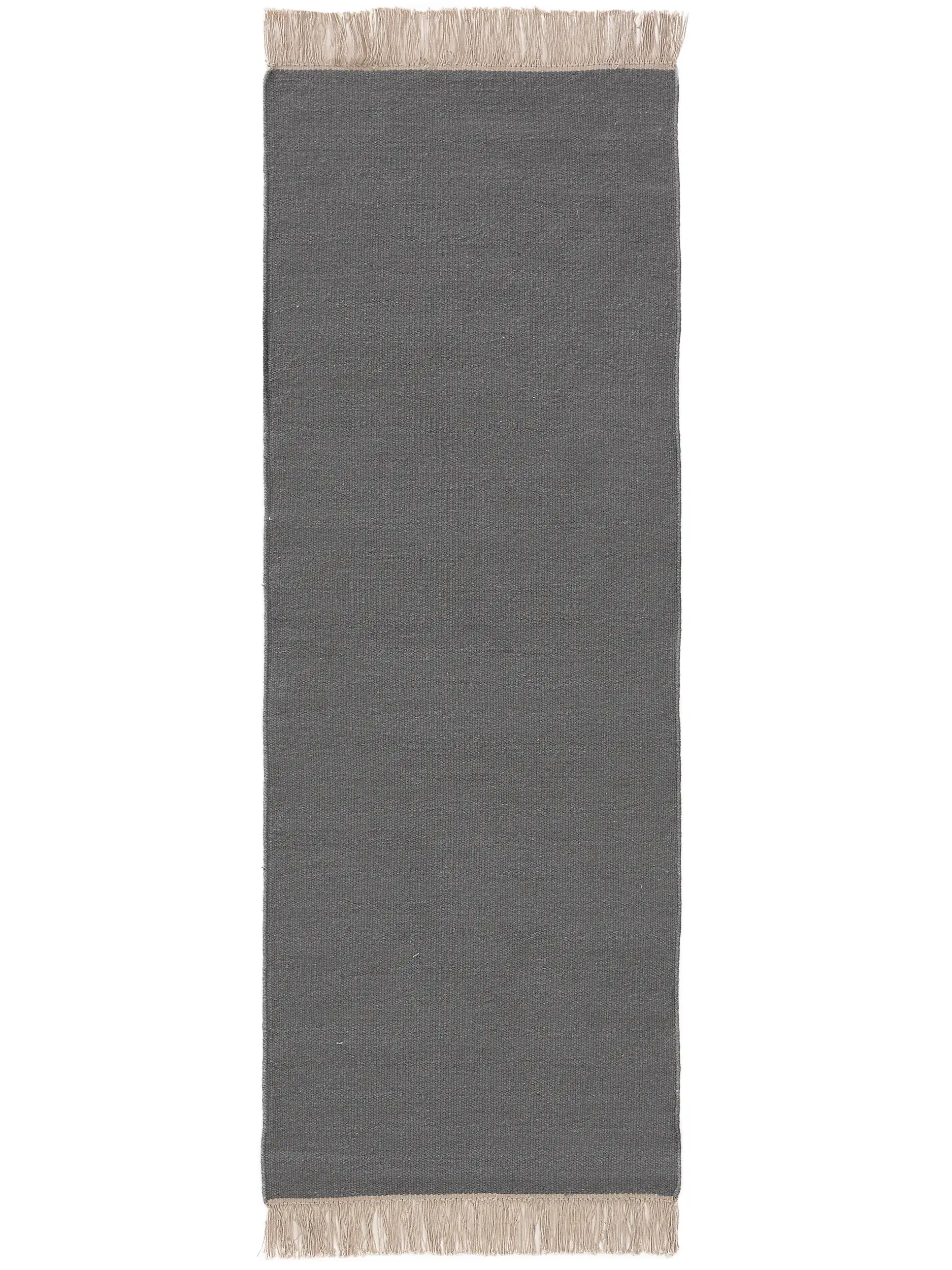 Rug made of 80% Wolle, 20% Baumwolle in Grau with a 80% Wolle, 20% Baumwolle high pile by benuta Pop