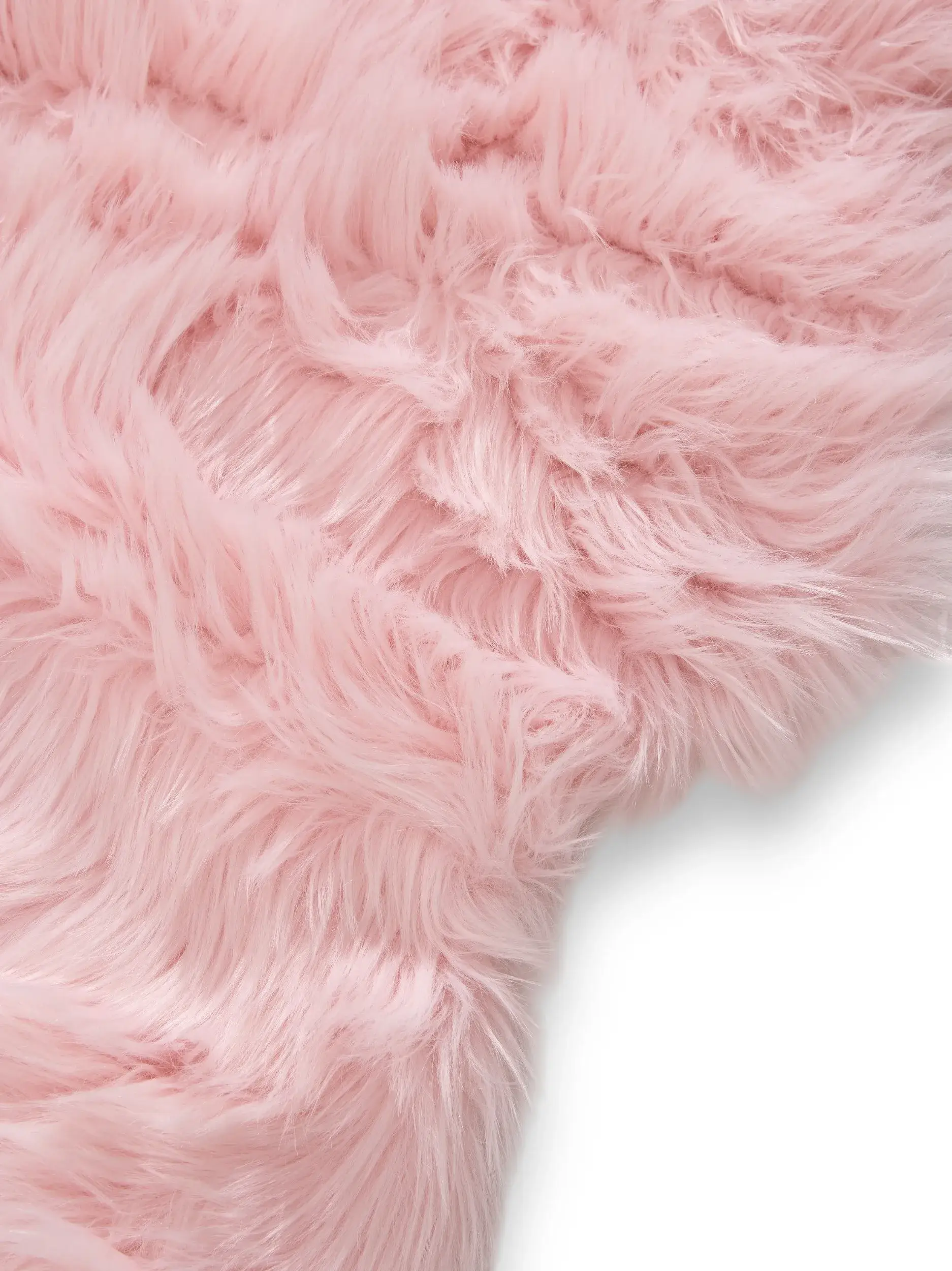 Tappeto di 70% Poliacrilico, 30% Poliestere in Rosa con pelo alto 70% Poliacrilico, 30% Poliestere da benuta POP