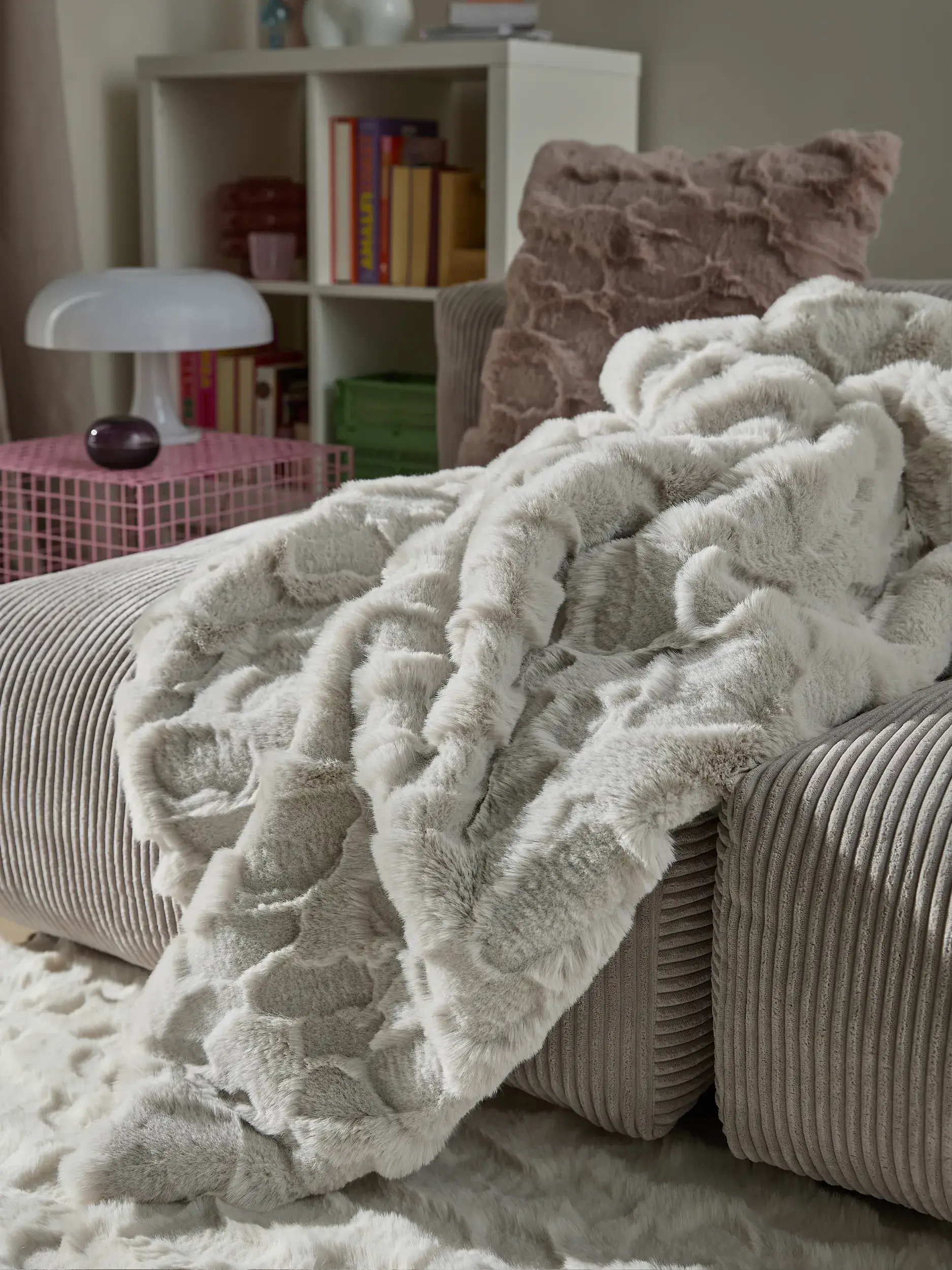 Decke Immy Grau im Design  aus  von benuta Pop