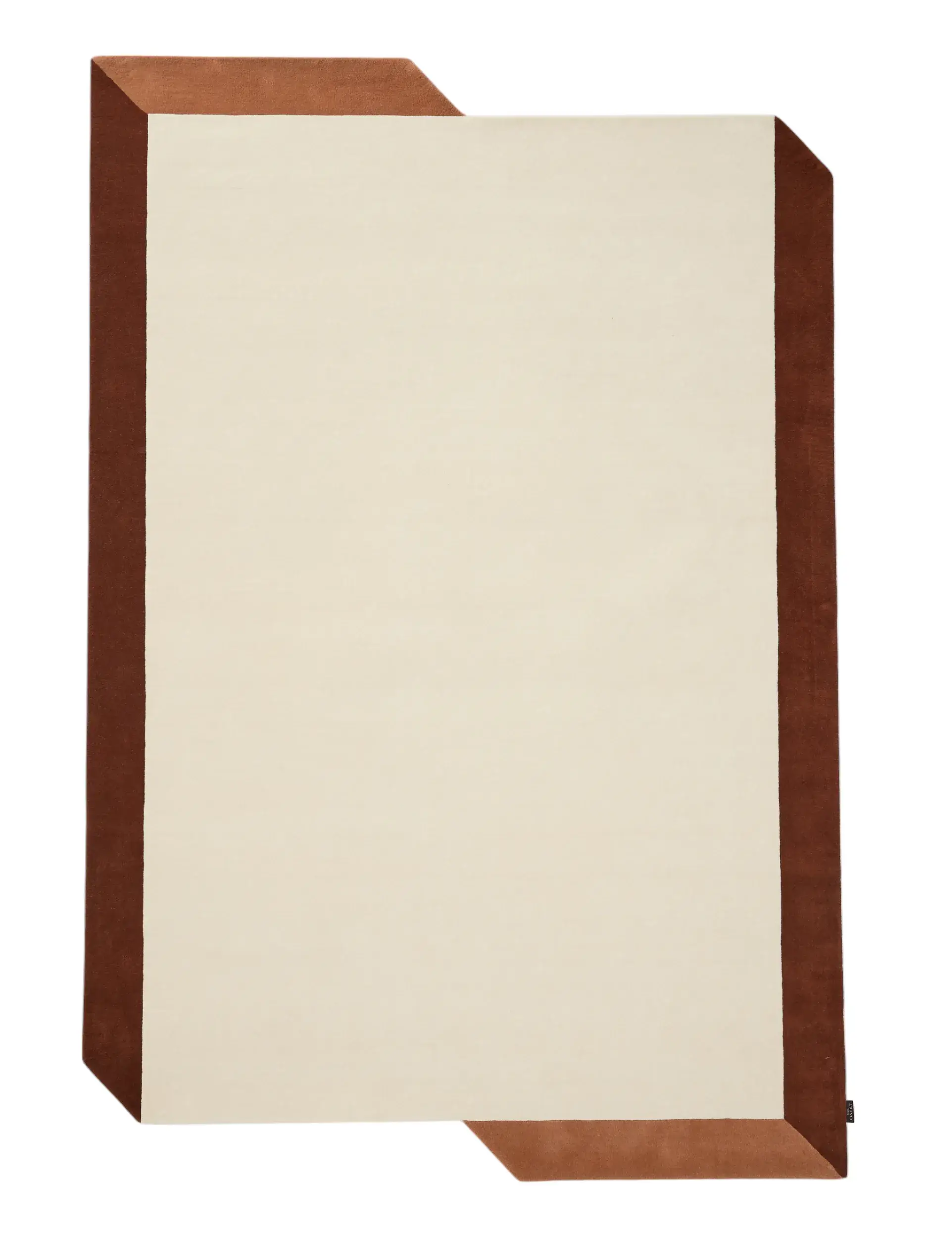 Wollteppich Aspect Cream/Rot von 