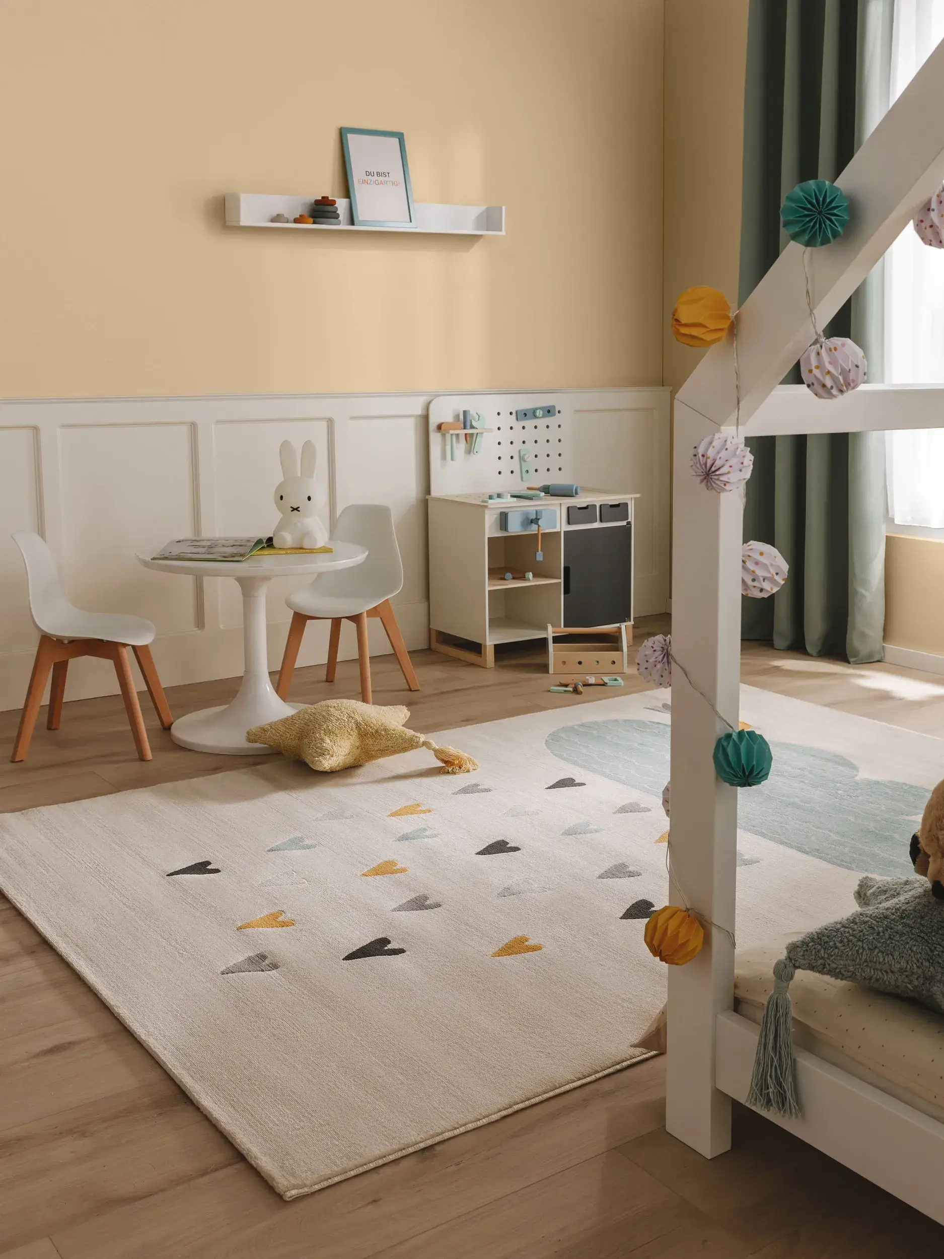 Tapis en 100% Polypropylène en Beige avec une pile de 100% Polypropylène de hauteur de Lytte