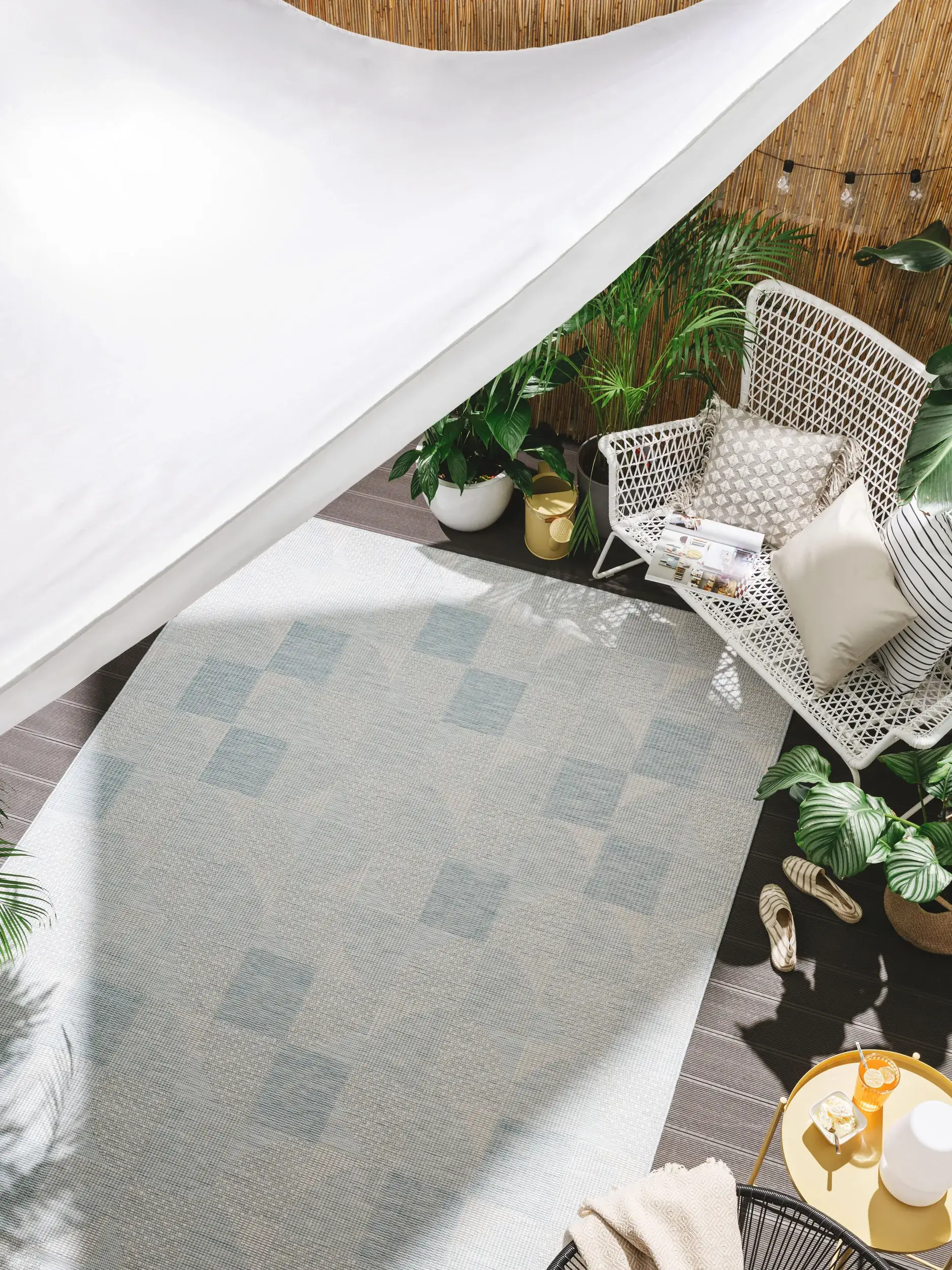 Alfombra de 100% Polipropileno en Azul con un pelo de {{Placeholder_Pile Height}} de altura de benuta nest