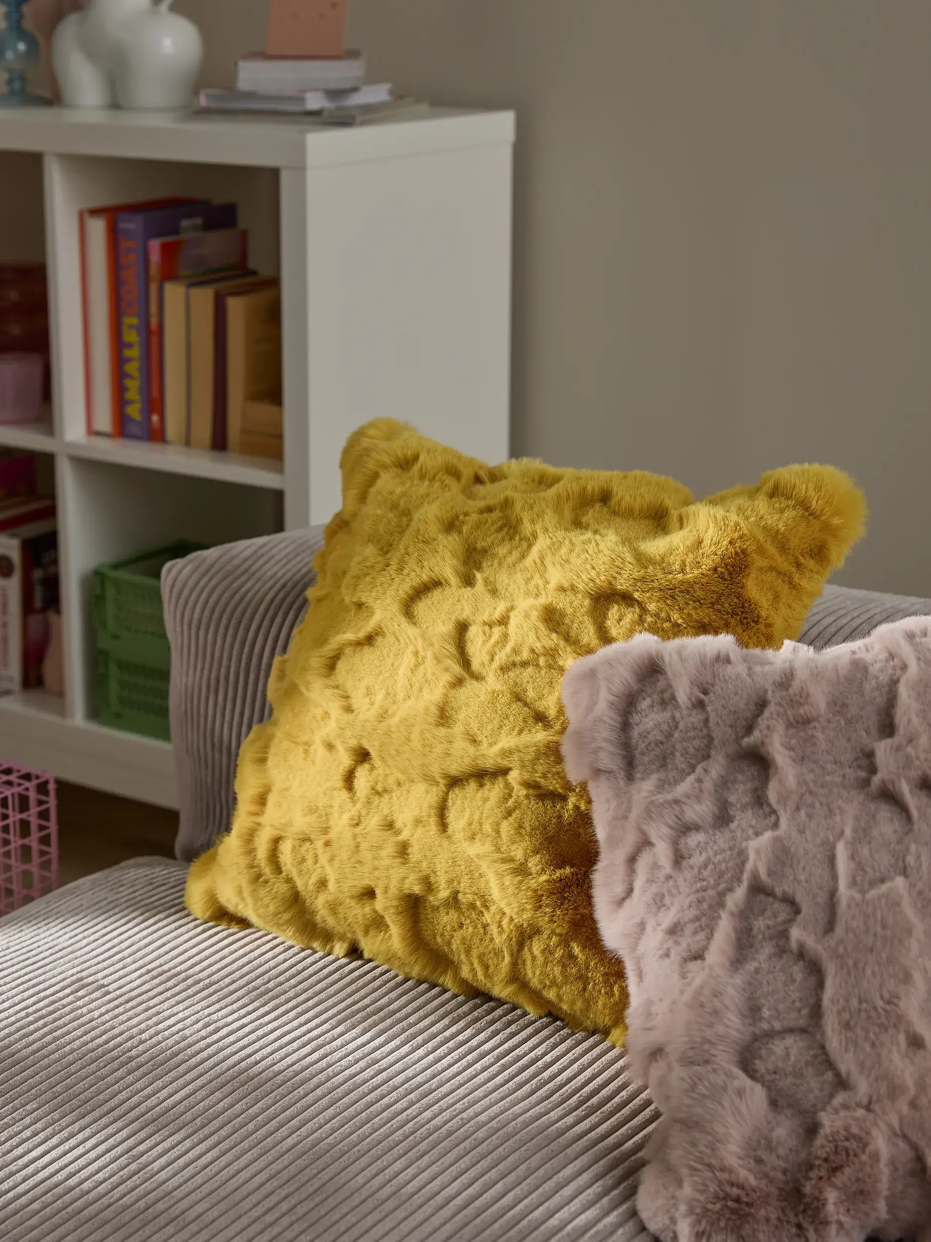 Copricuscino Immy Giallo im Design Designanimale aus 100% Poliestere von benuta POP