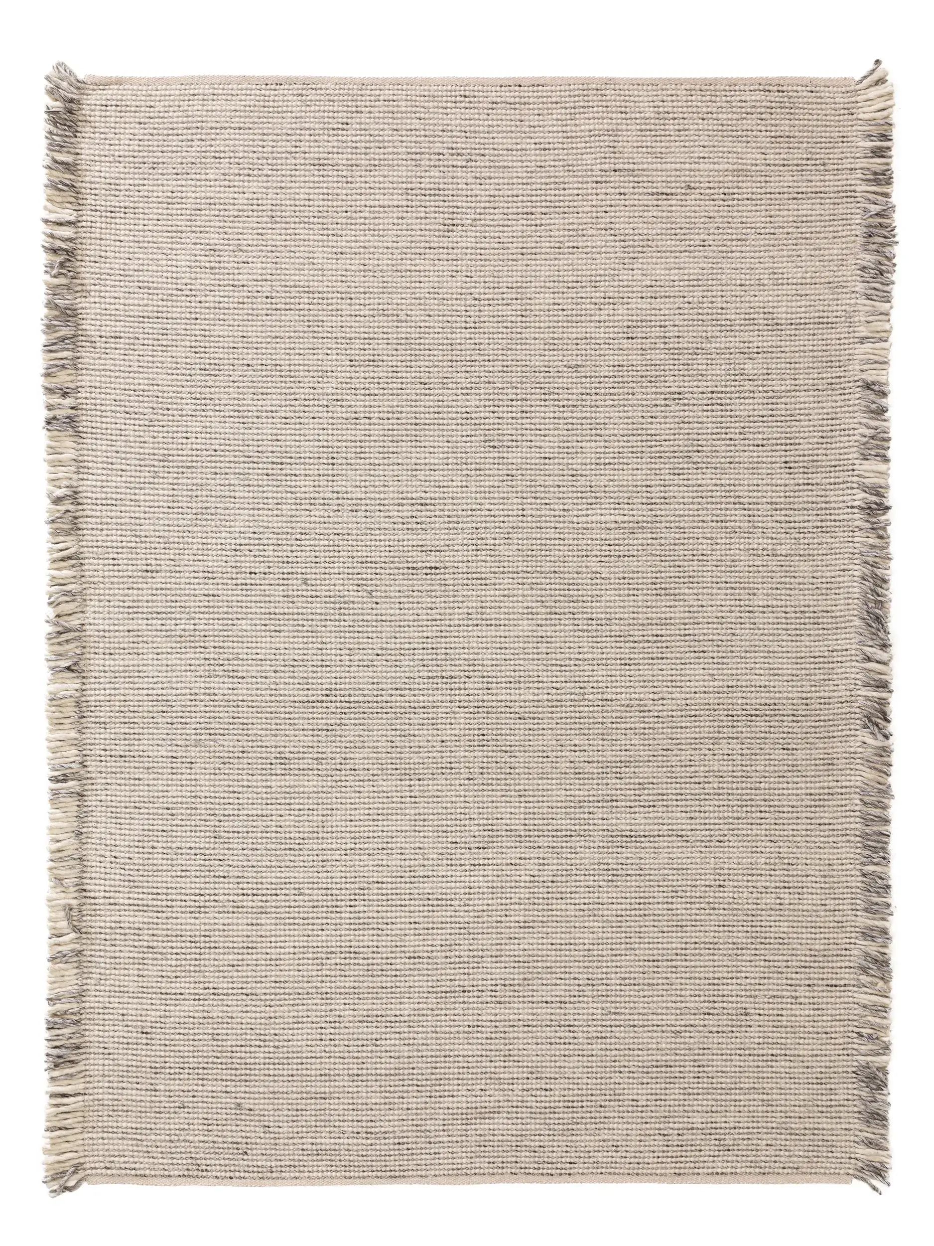 Tæppe af 60% Uld, 25% Polyester, 15% Viskose i Grå med 60% Uld, 25% Polyester, 15% Viskose høj luv fra benuta pure