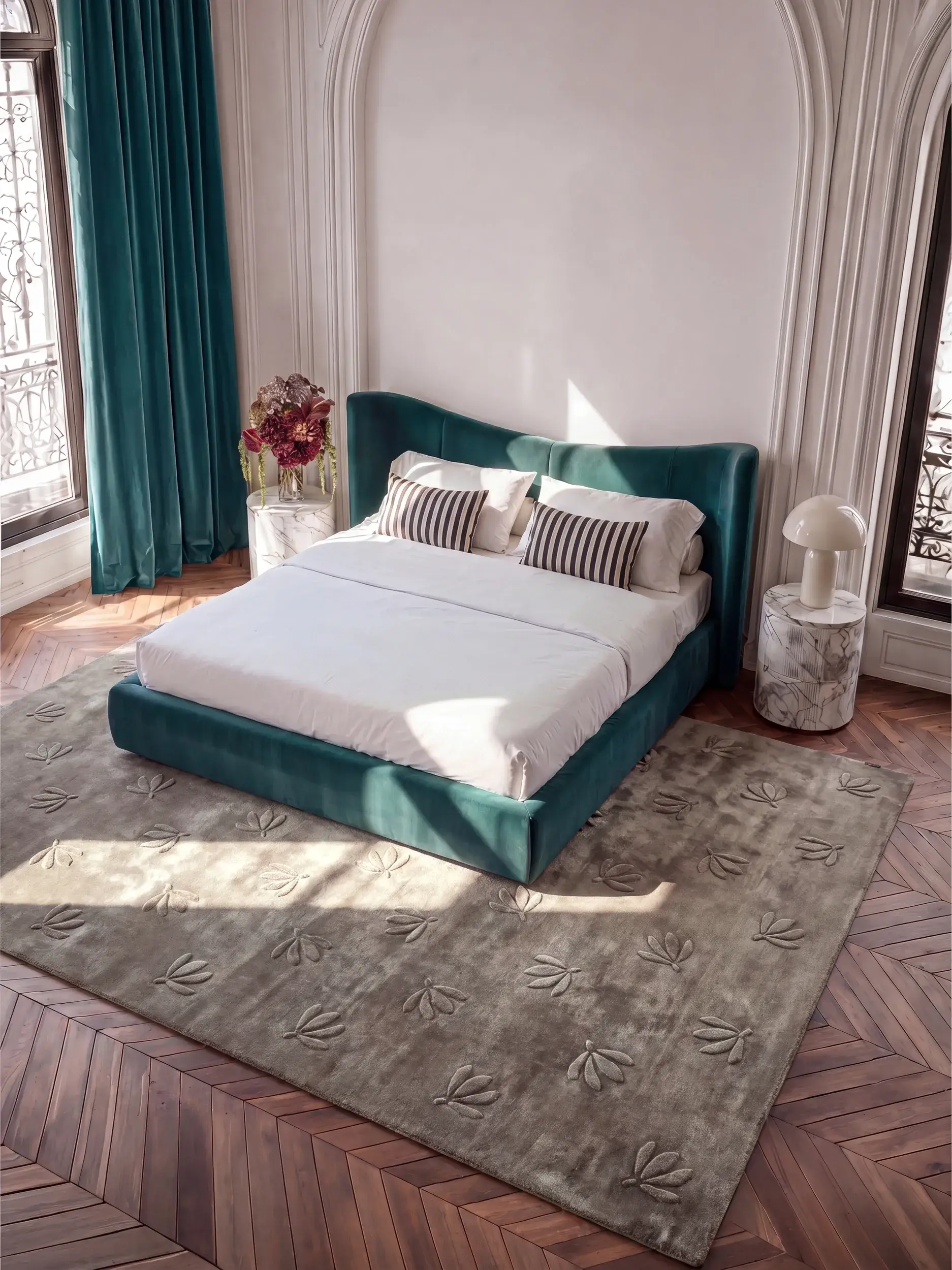 Rug Esmé made of 50% Cotton, 50% Viskose in  by benuta Finest