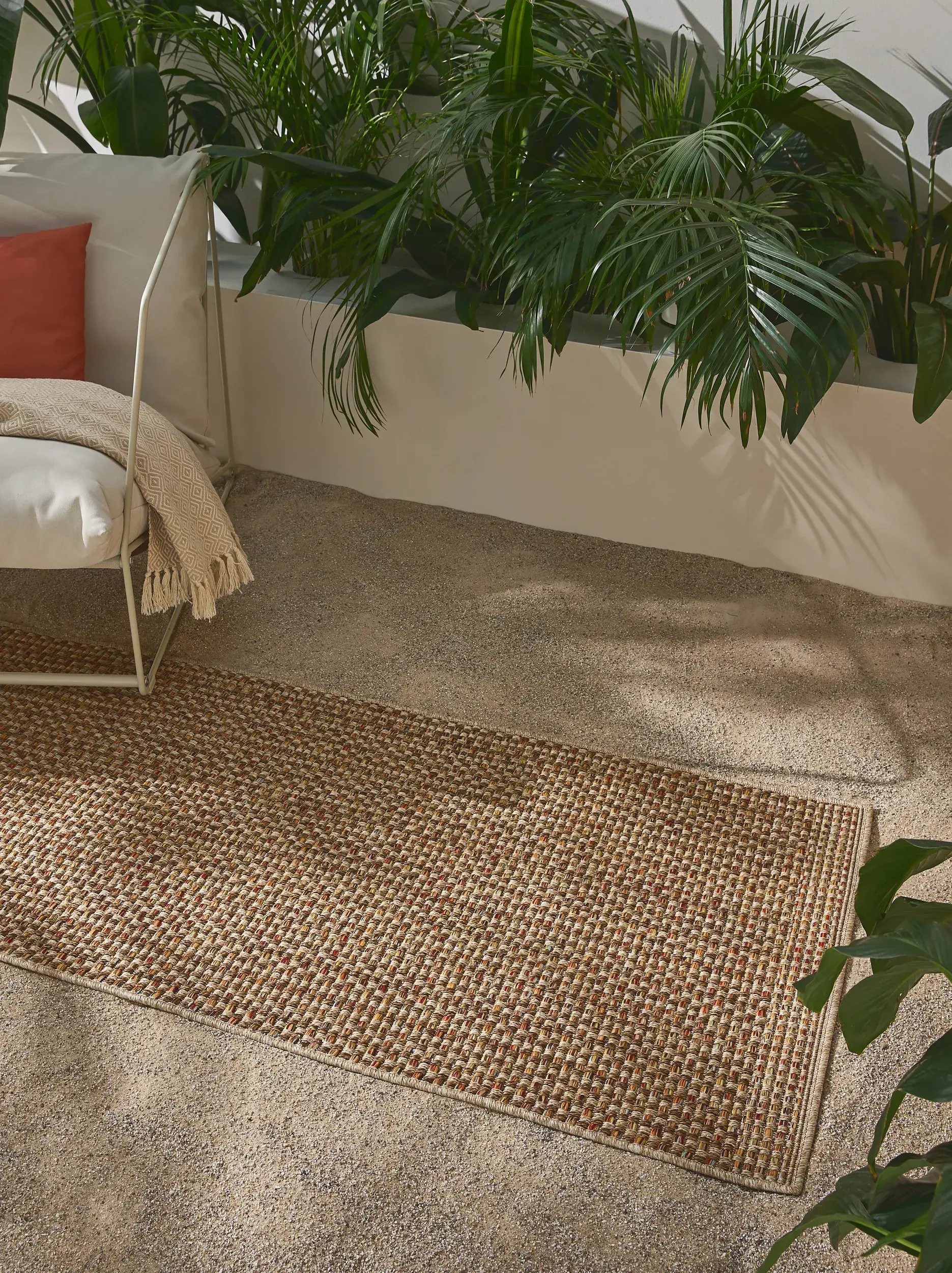 Rug made of 100% Polypropylen in Multicolour with a 100% Polypropylen high pile by benuta Nest
