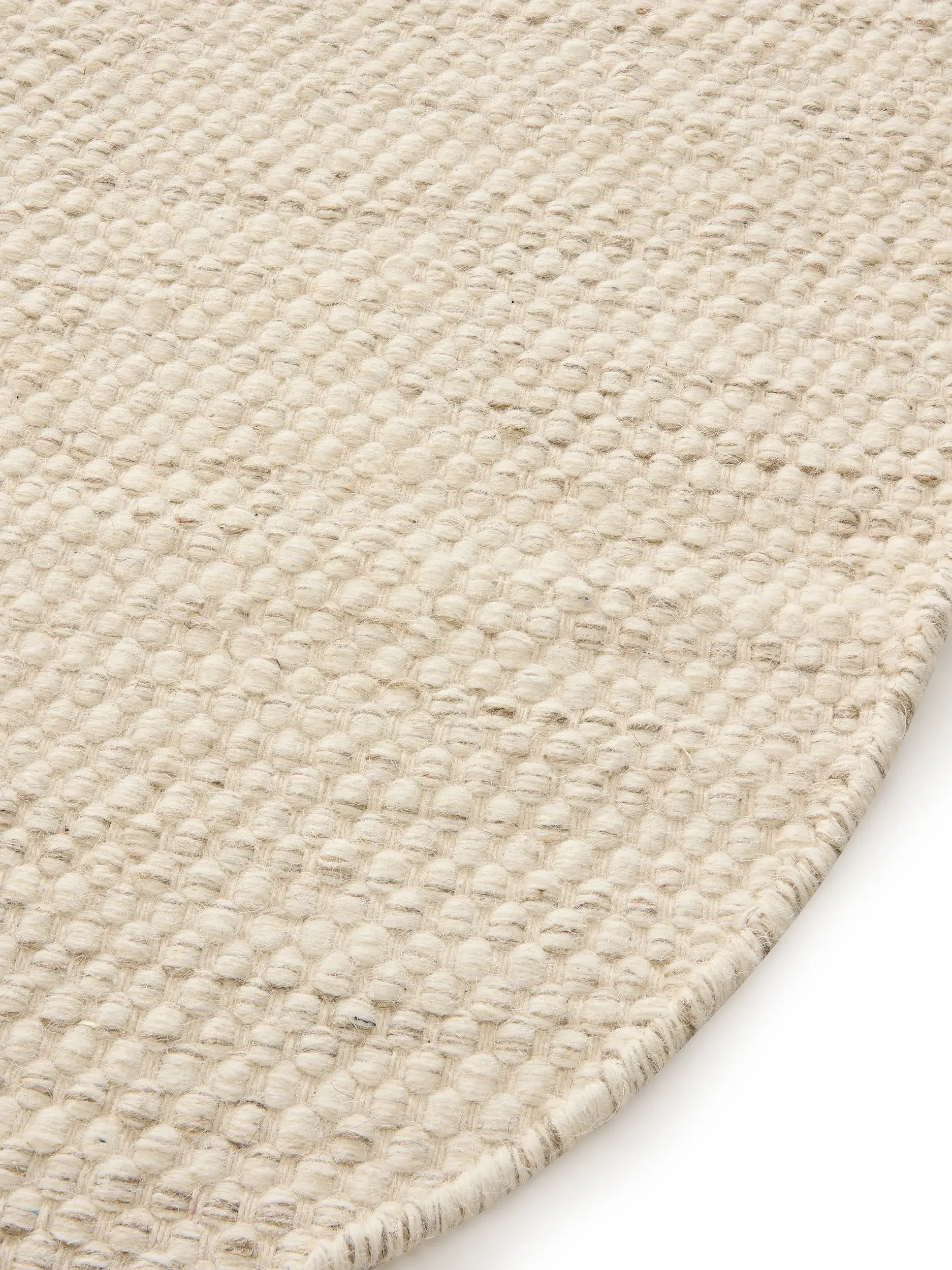 Vloerkleed Rocco van 80% Wol, 20% Katoen in Beige van benuta pure