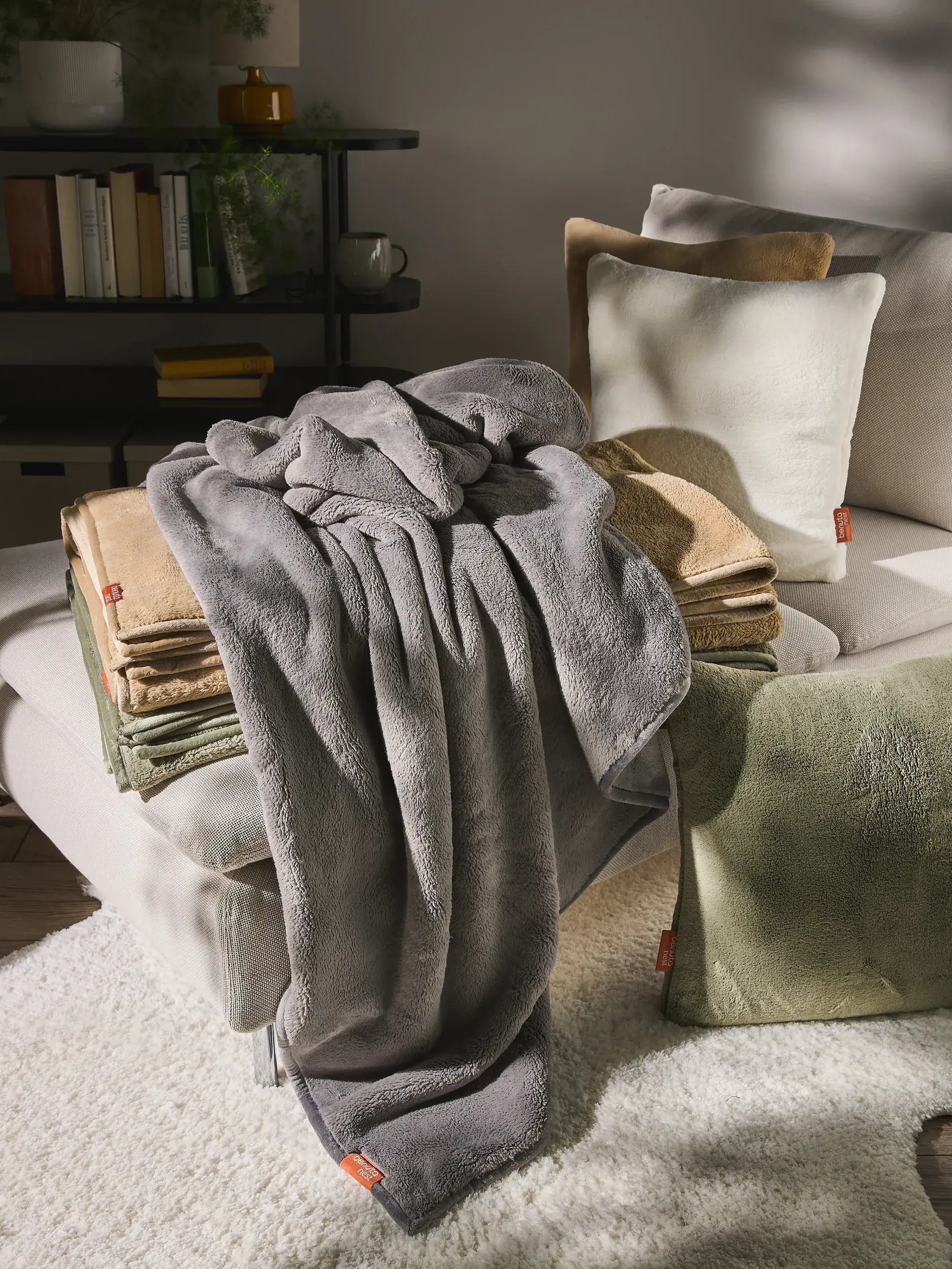 Coussin Cosi Beige de benuta