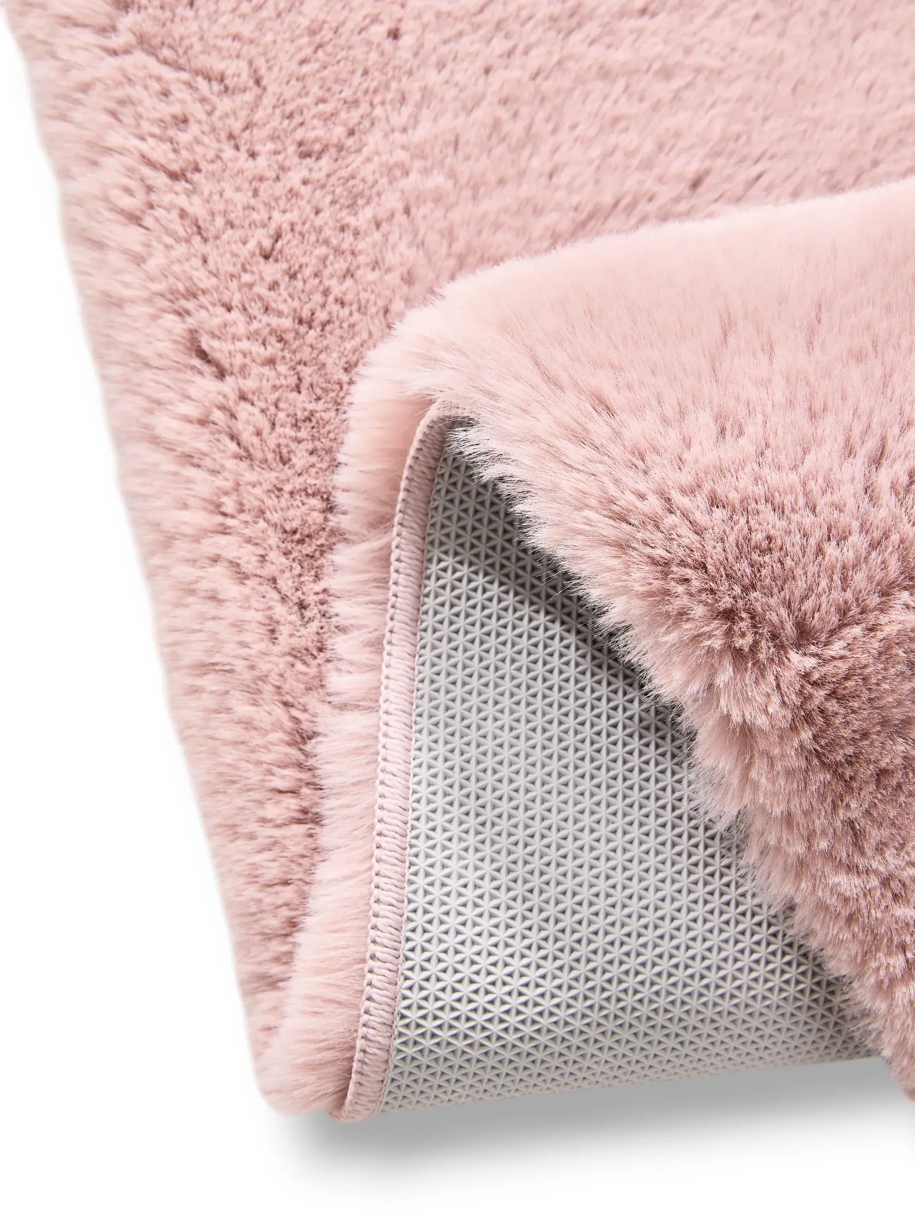 Teppich aus 100% Polyester in Rosa mit 100% Polyester hohem Flor von benuta Nest
