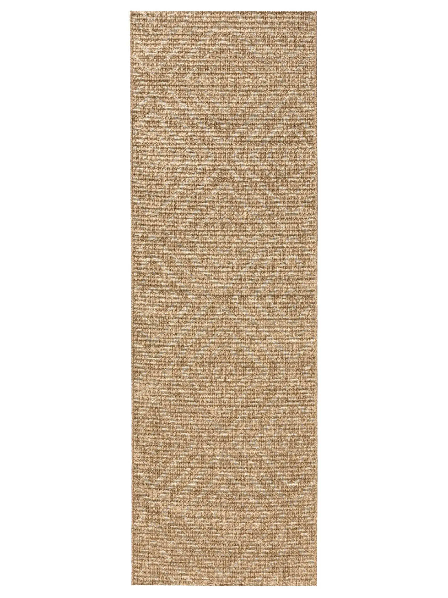 Rug made of 100% Polypropylen in Brown with a 100% Polypropylen high pile by benuta Nest