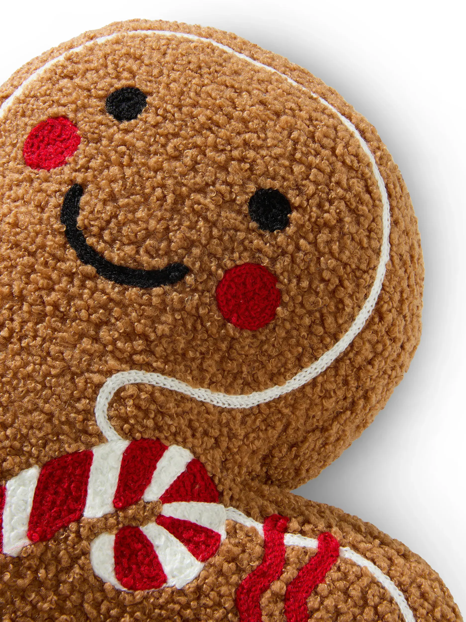 Kerstkussen Gingerbread Man Bruin van benuta