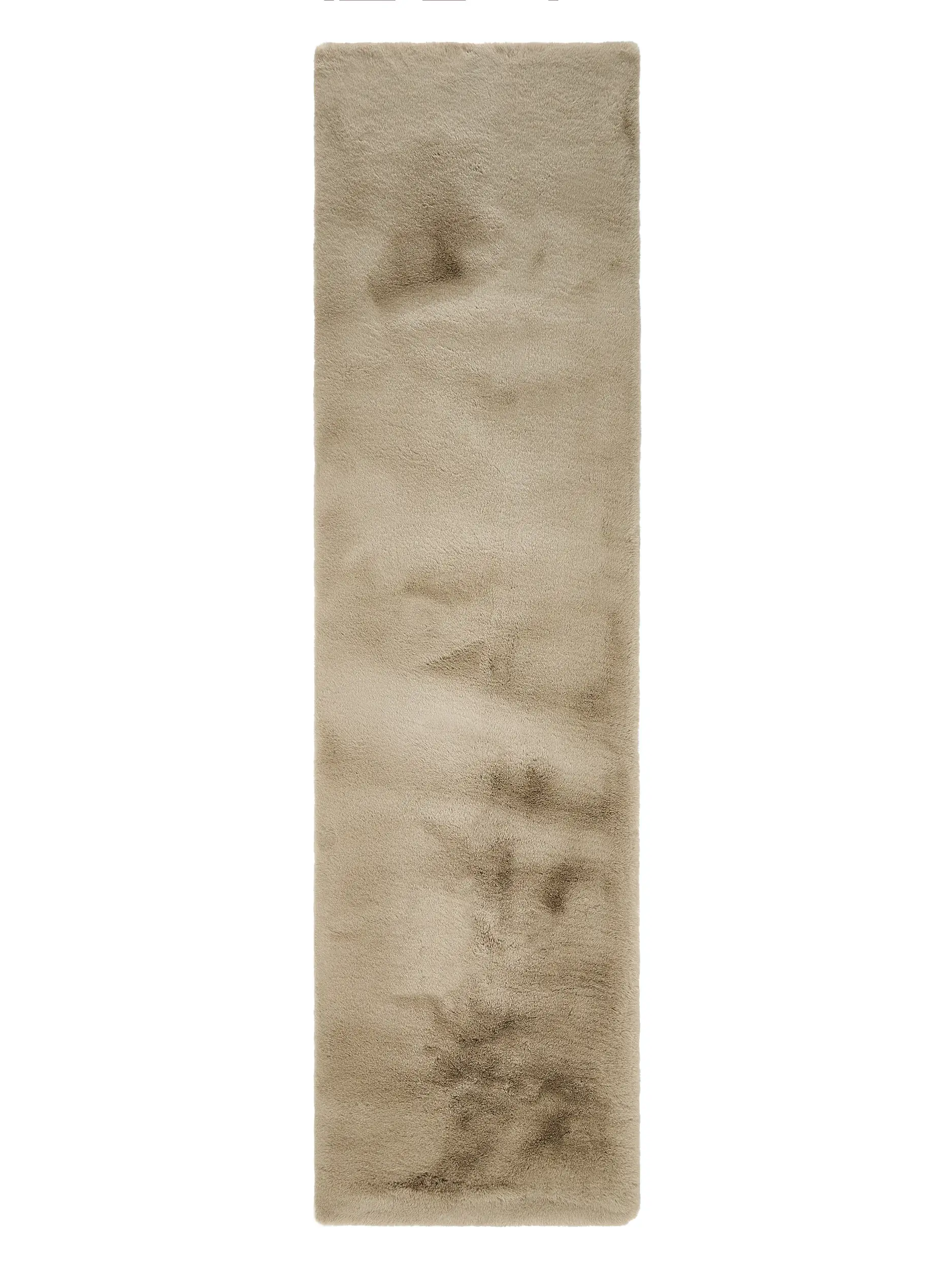 Tæppe Lux af 100% Polyester i Gråbrun fra benuta Finest