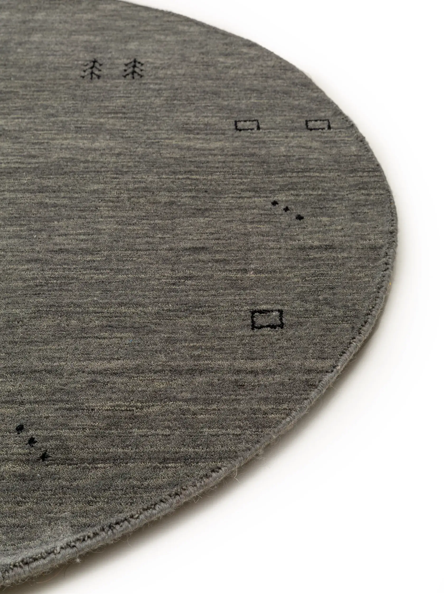 Rug made of 100% Wolle in Grau with a 100% Wolle high pile by benuta Nest
