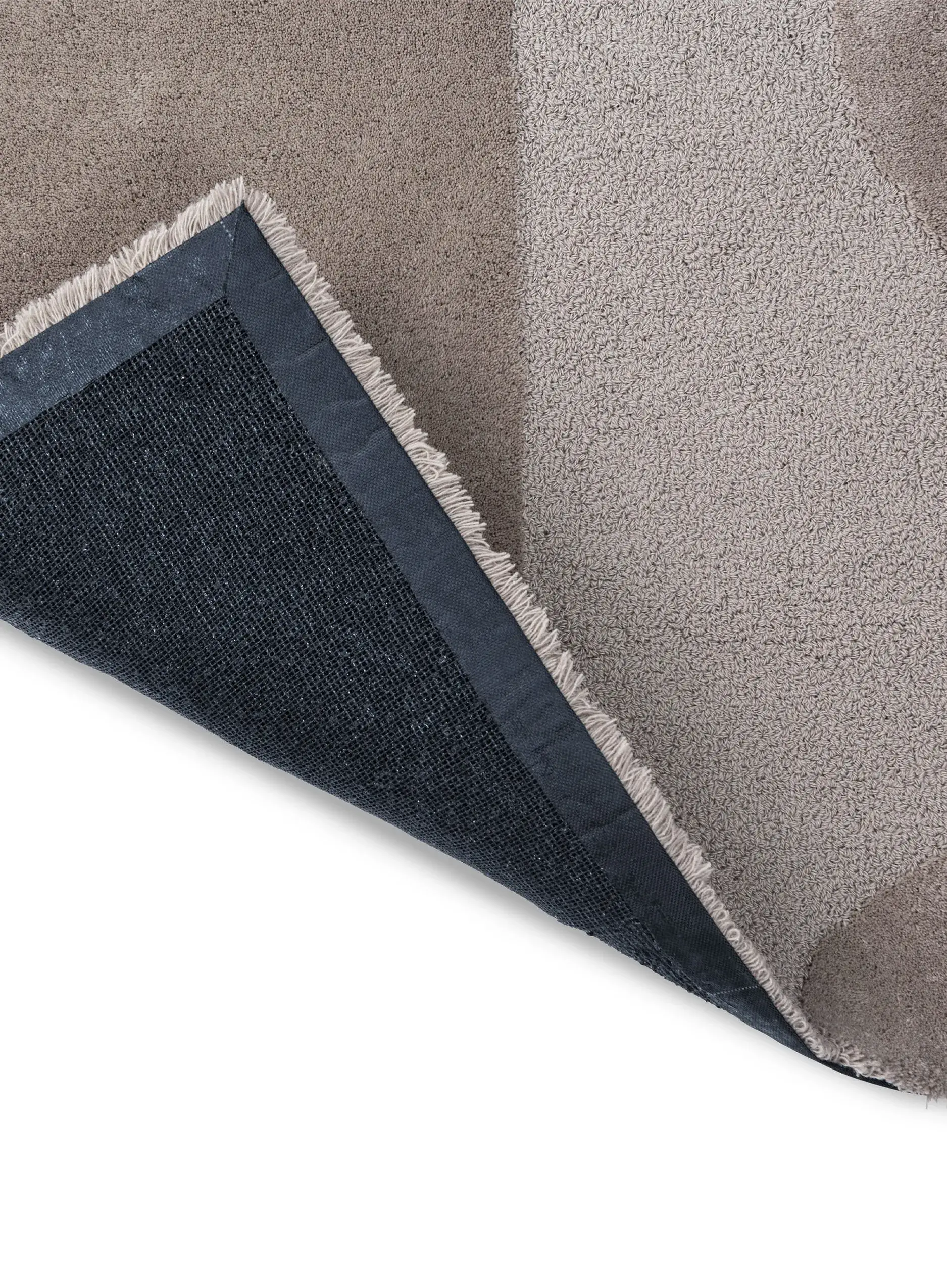 Rug made of 100% Wool in Taupe with a 100% Wool high pile by benuta
