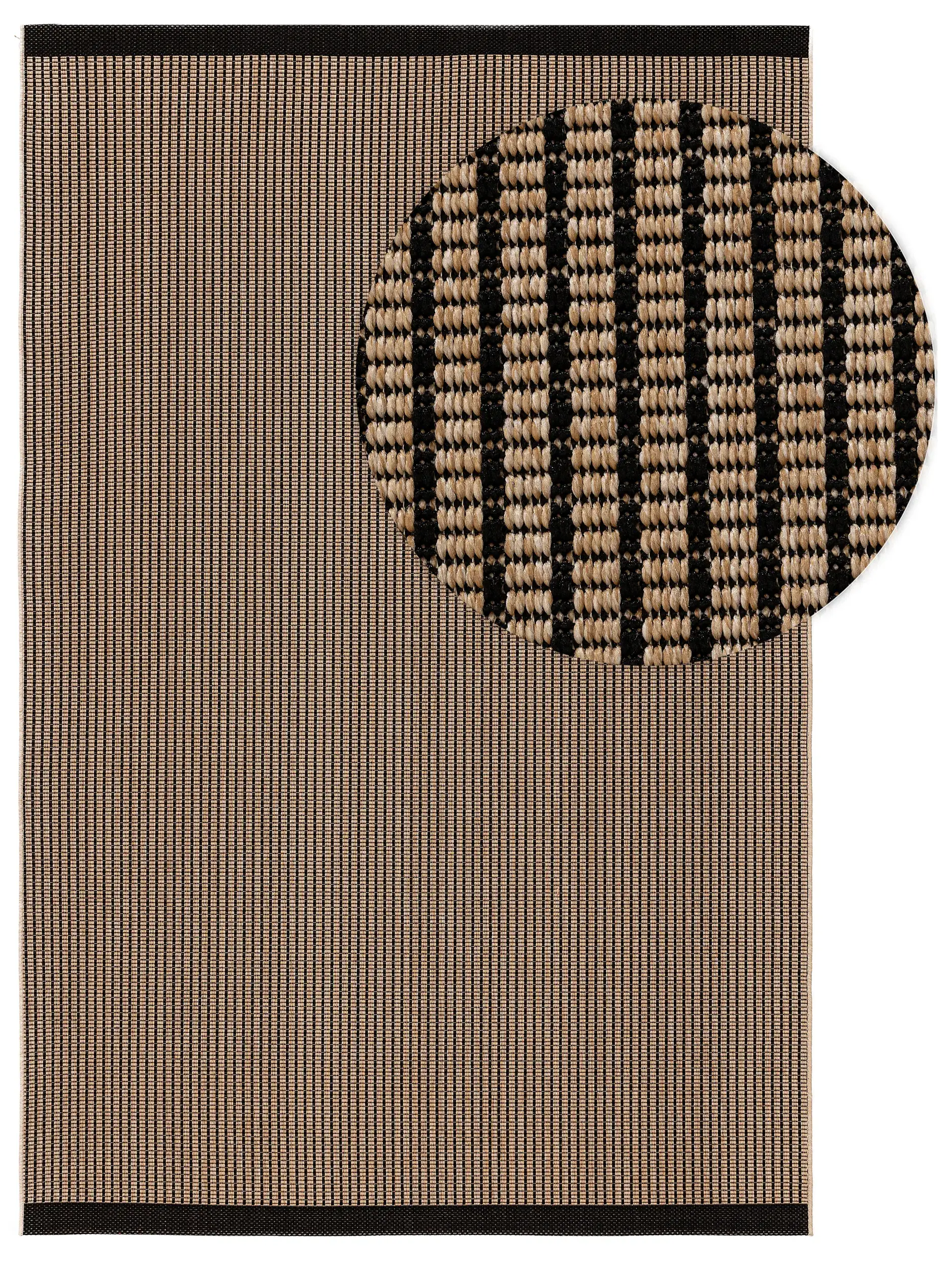 Teppich aus 100% Polypropylen in Beige mit 100% Polypropylen hohem Flor von benuta Nest