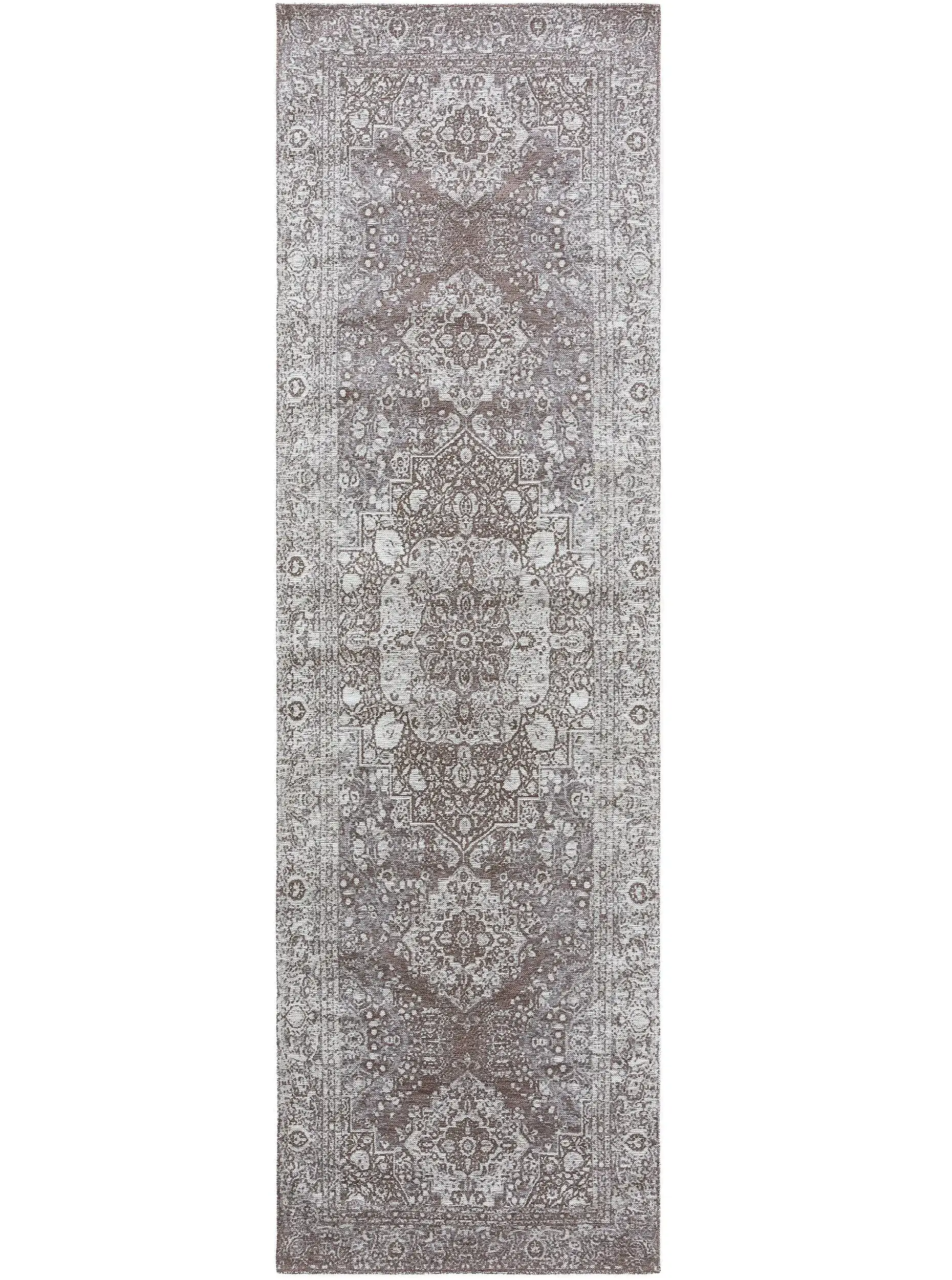Teppich Frencie aus 55% Polyacryl, 27% Polyester, 17% Baumwolle, 1% Latex in Grau von benuta