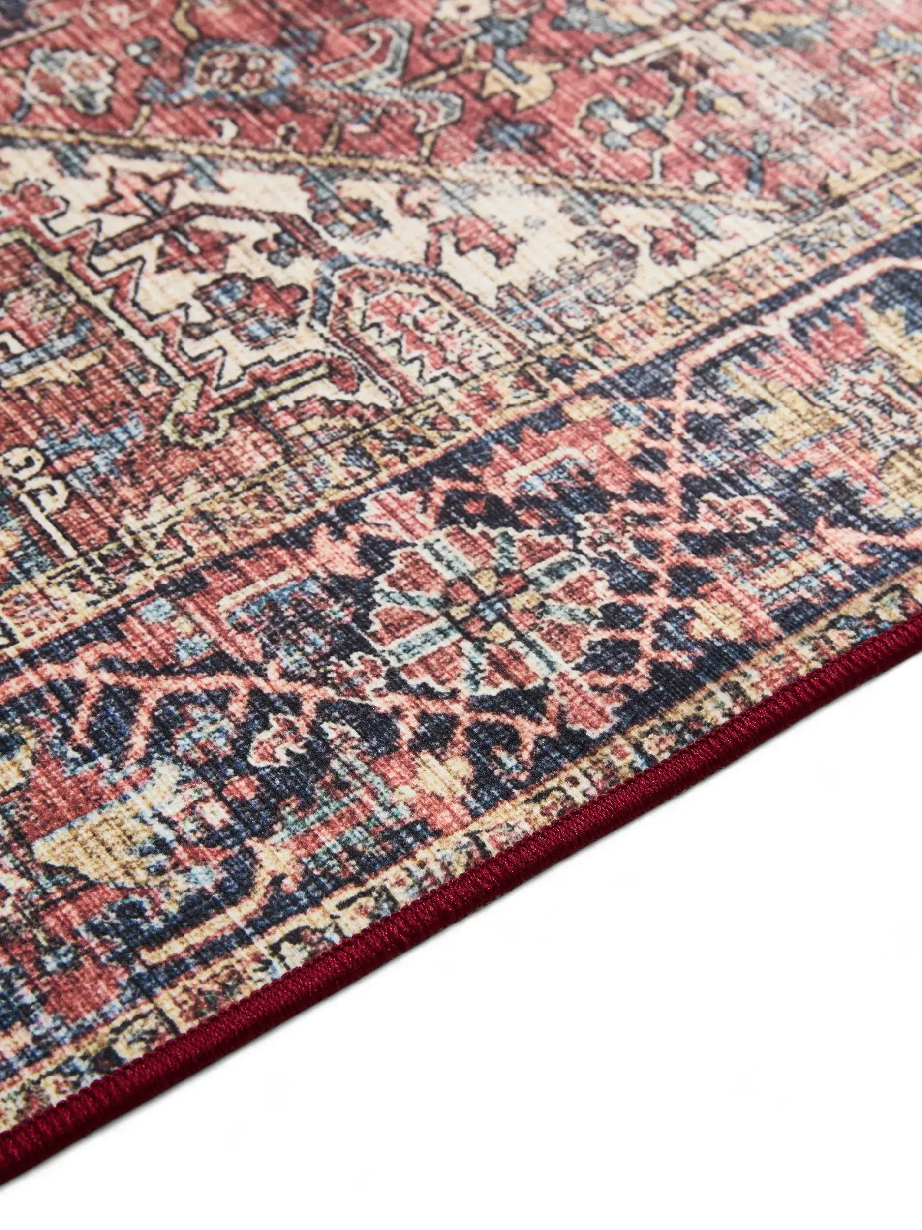 Rug made of 100% Polyester in Multicolour with a 100% Polyester high pile by benuta Basic