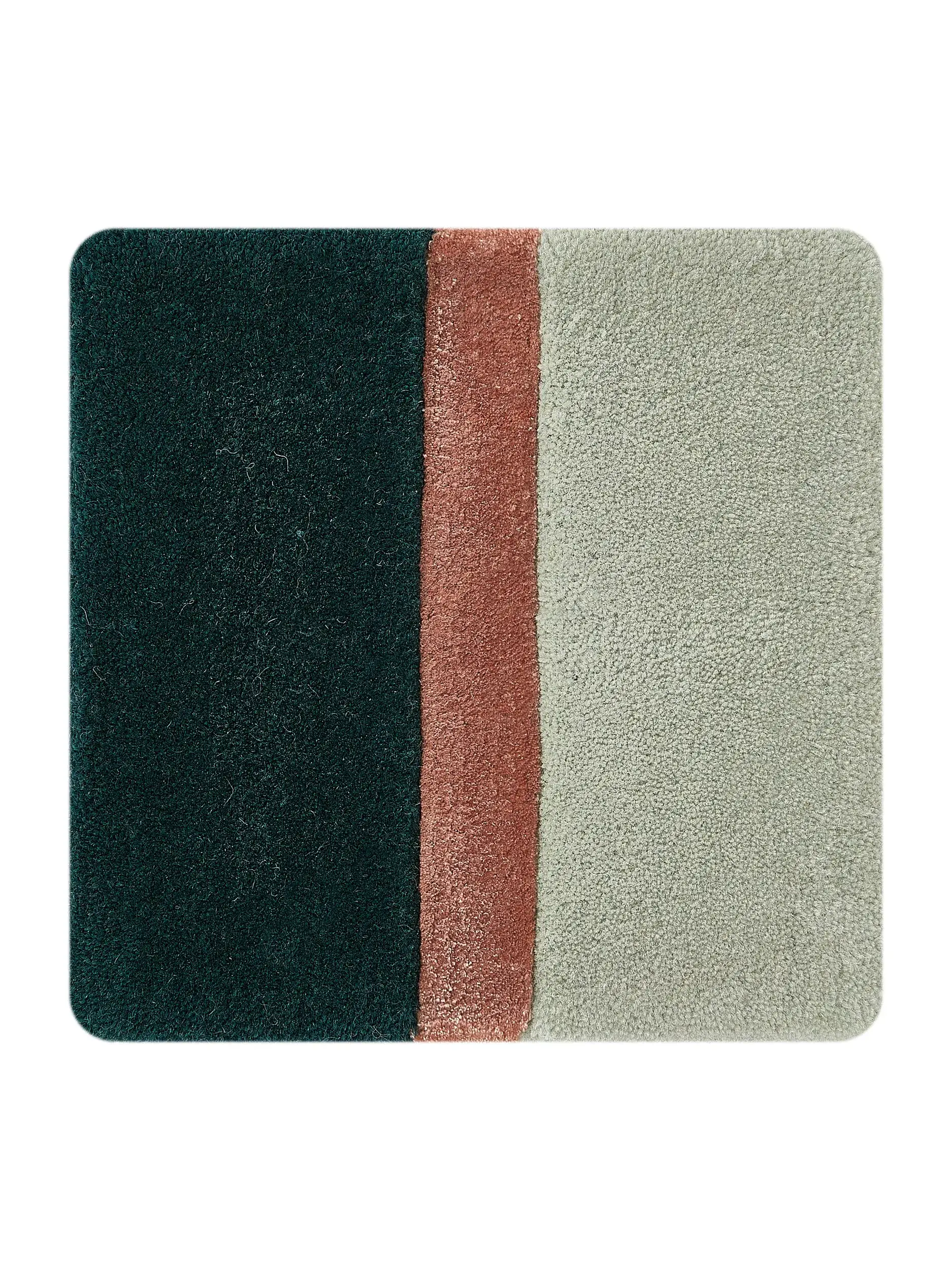 Rug Ora made of 97% Wool, 3% Lyocell (TENCEL™) in Green by benuta Finest