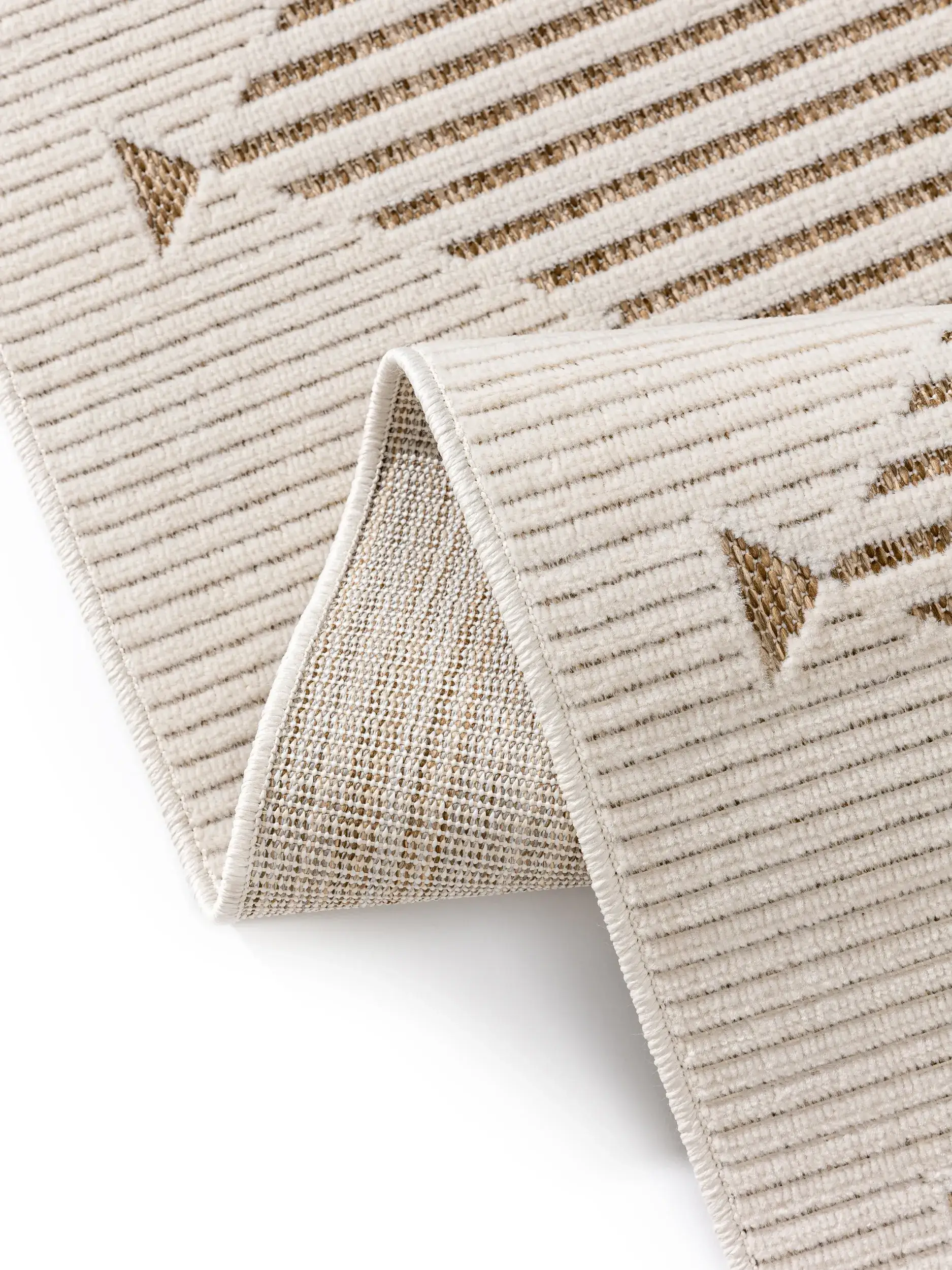 Tappeto di 100% Polipropilene in Bianco con pelo alto 100% Polipropilene da benuta Basic
