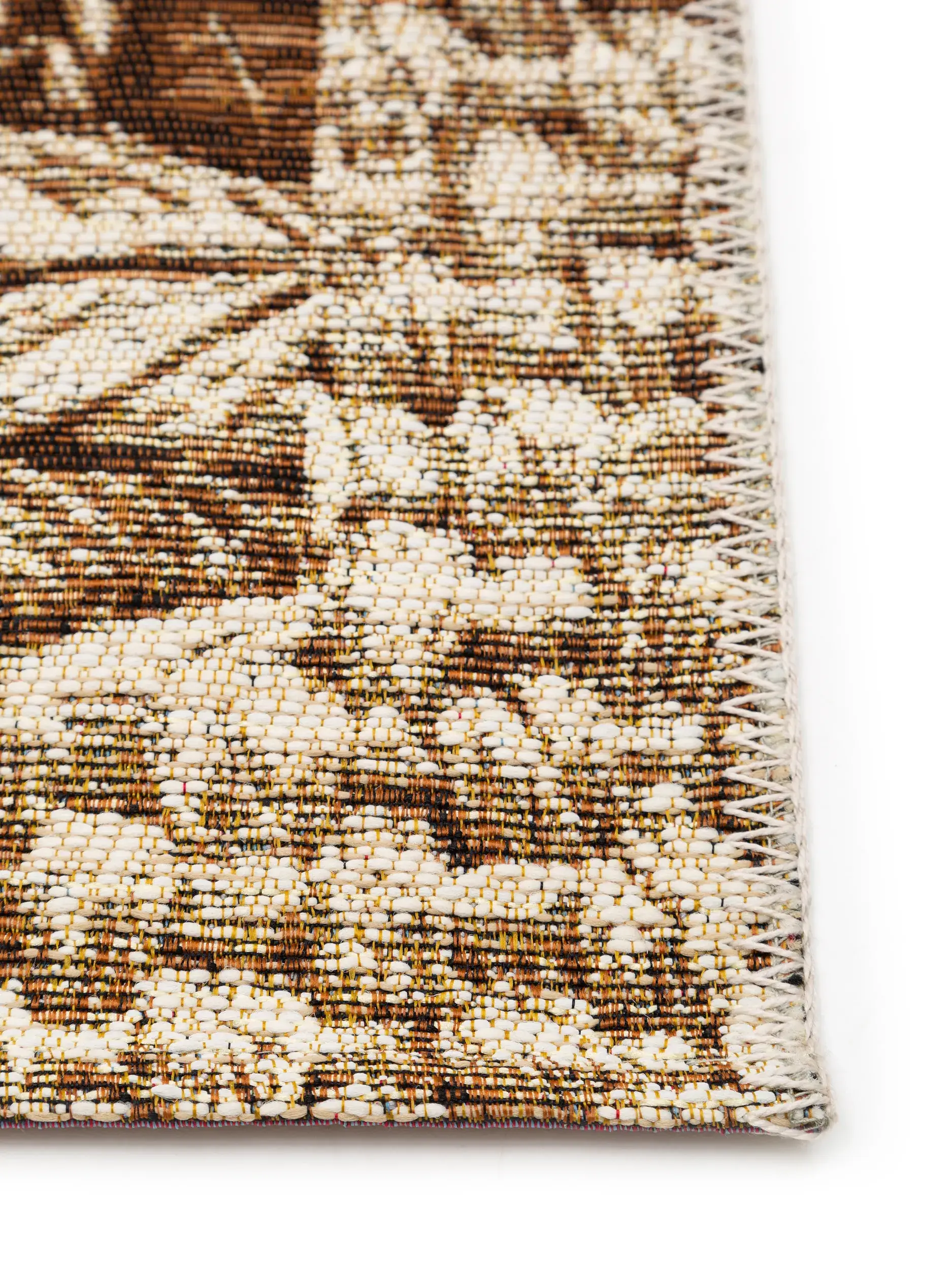 Tapis en 76% Polypropylène, 24% Polyester en Beige avec une pile de 76% Polypropylène, 24% Polyester de hauteur de benuta nest