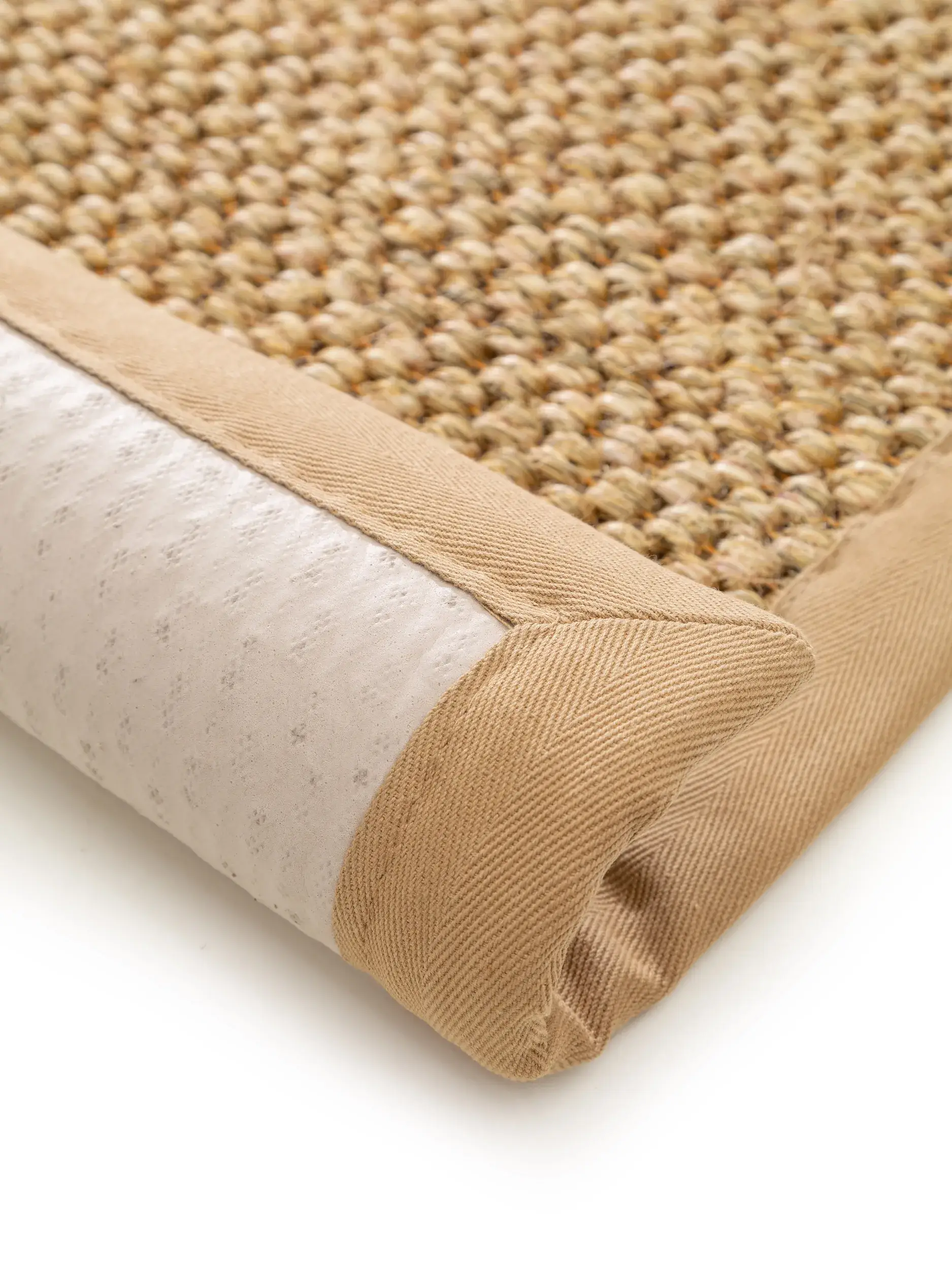 Fußmatte Greta Cream im Design Bordüre aus 100% Sisal von benuta Pure