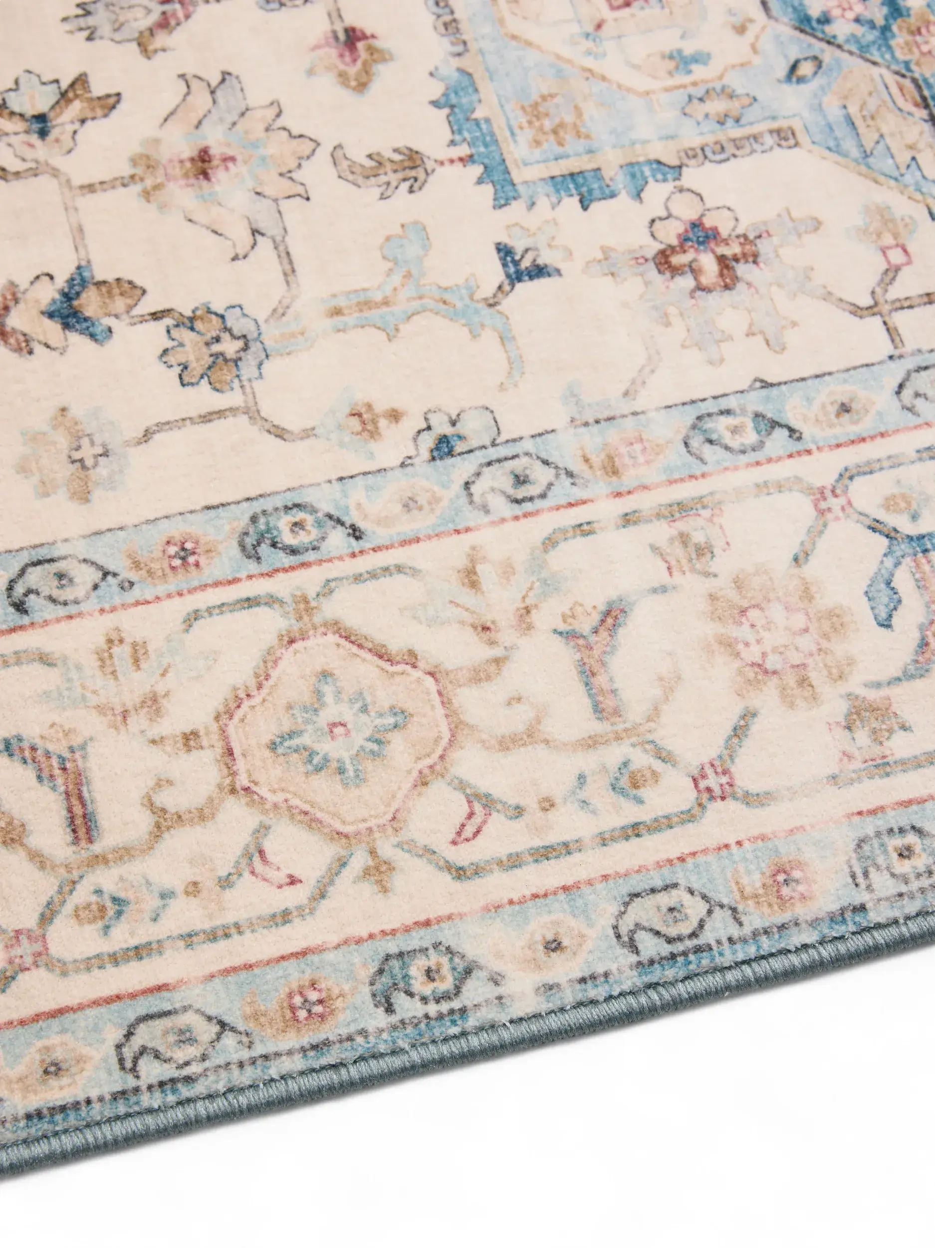 Rug made of 100% Polyester in Multicolour with a 100% Polyester high pile by benuta Nest