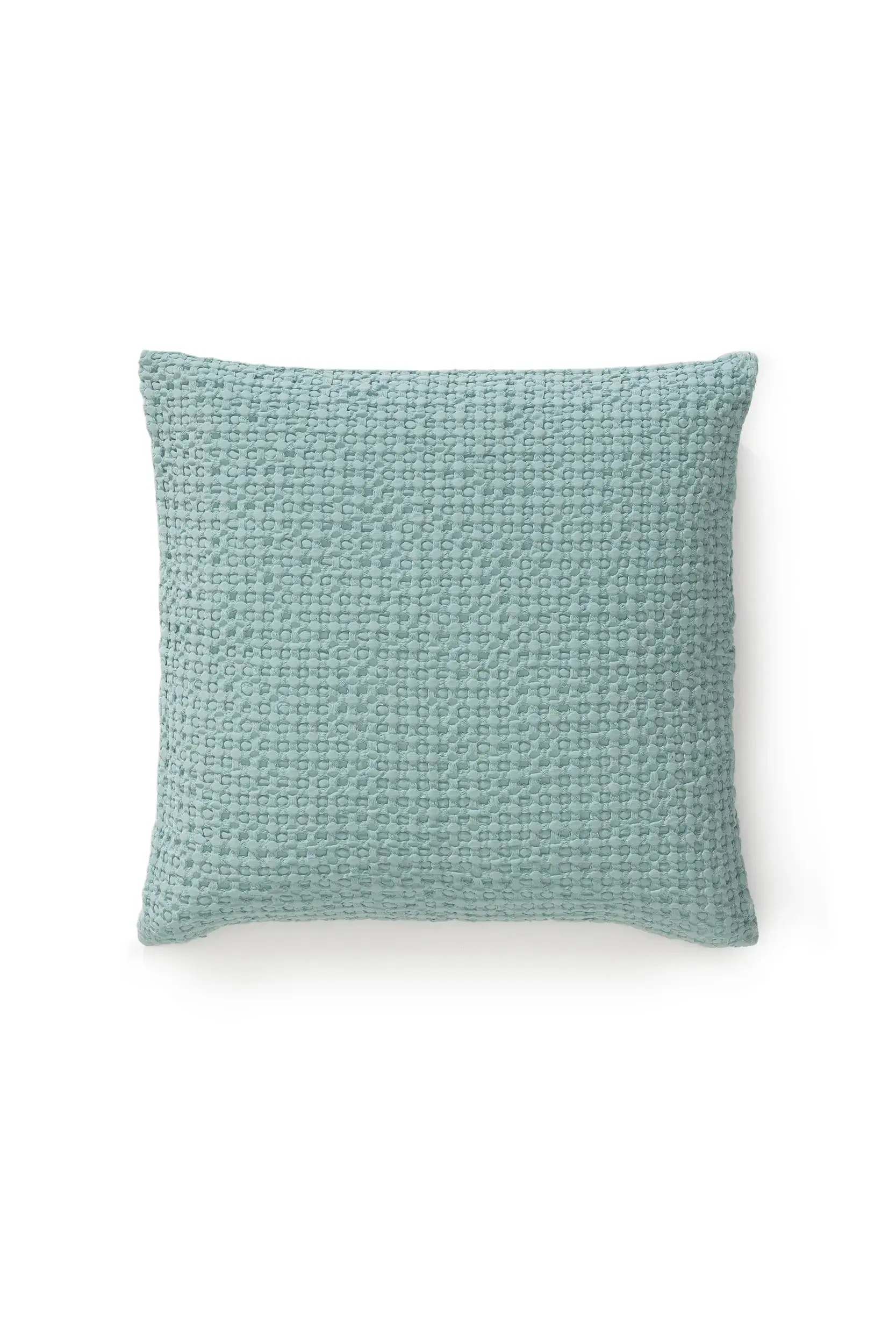 Funda de almohada Cloe Turquesa con diseño de Sólido en 100% Algodón de benuta POP