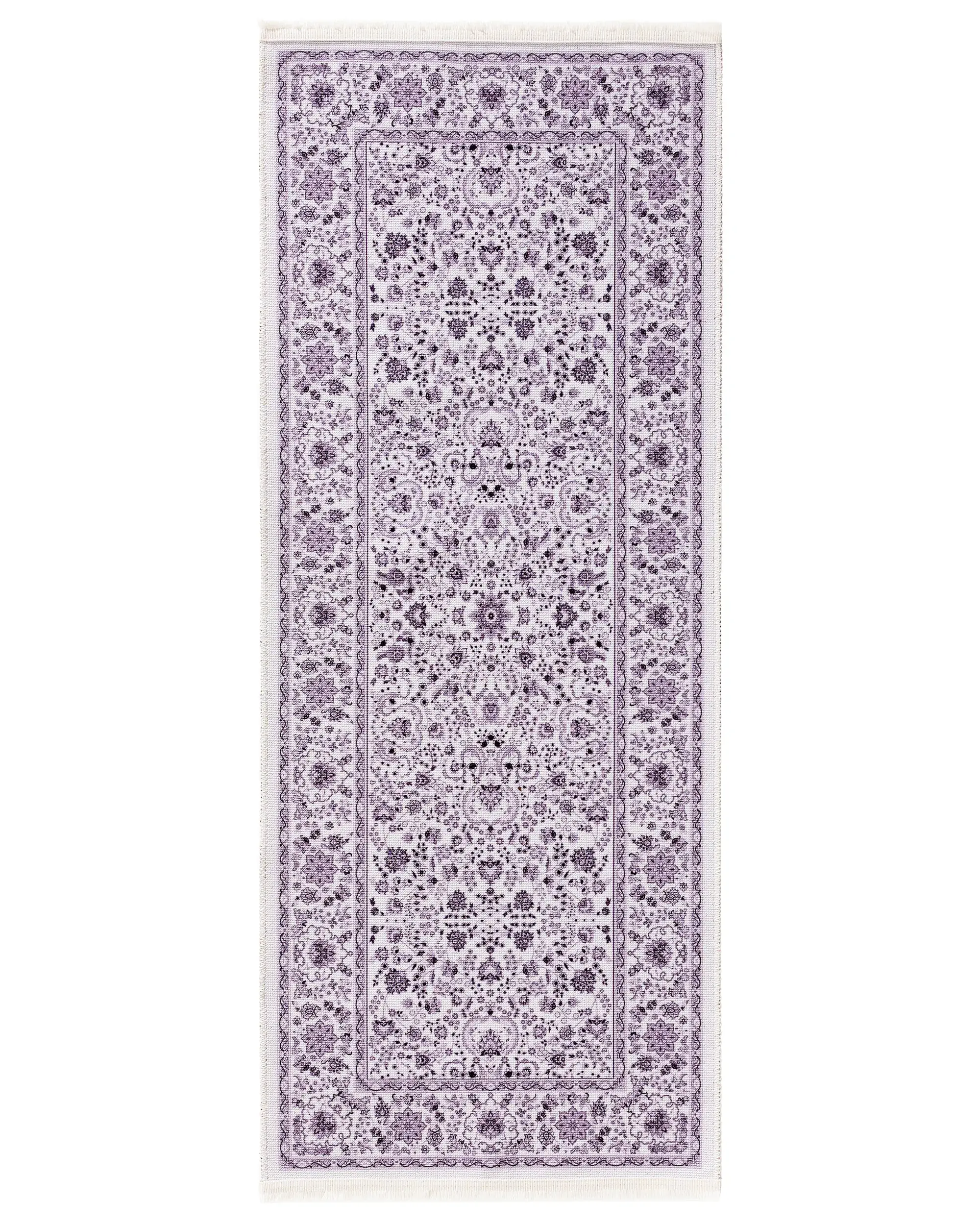 Rug made of 70% Polyester, 30% Baumwolle in Lila with a 70% Polyester, 30% Baumwolle high pile by benuta Pop