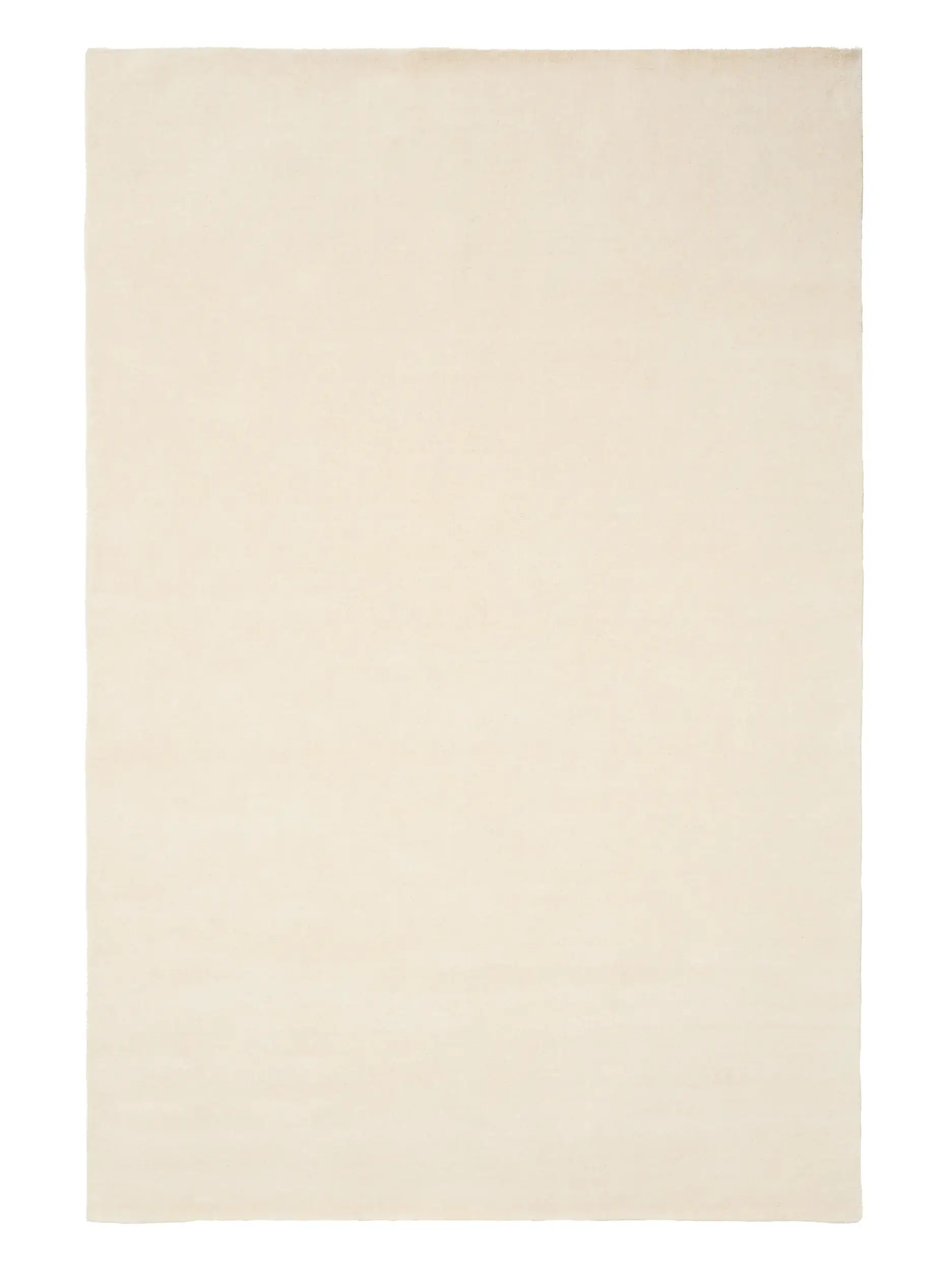 Teppe av 100% Wolle i Beige med 100% Wolle høy lugg fra benuta Pure