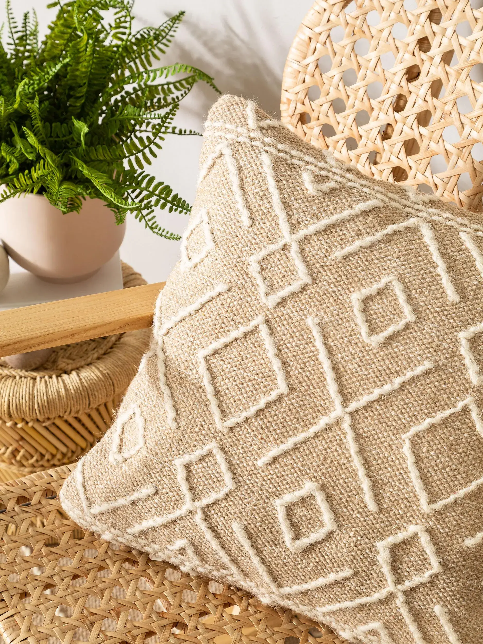 Kissenbezug Sydney Beige von benuta Pure