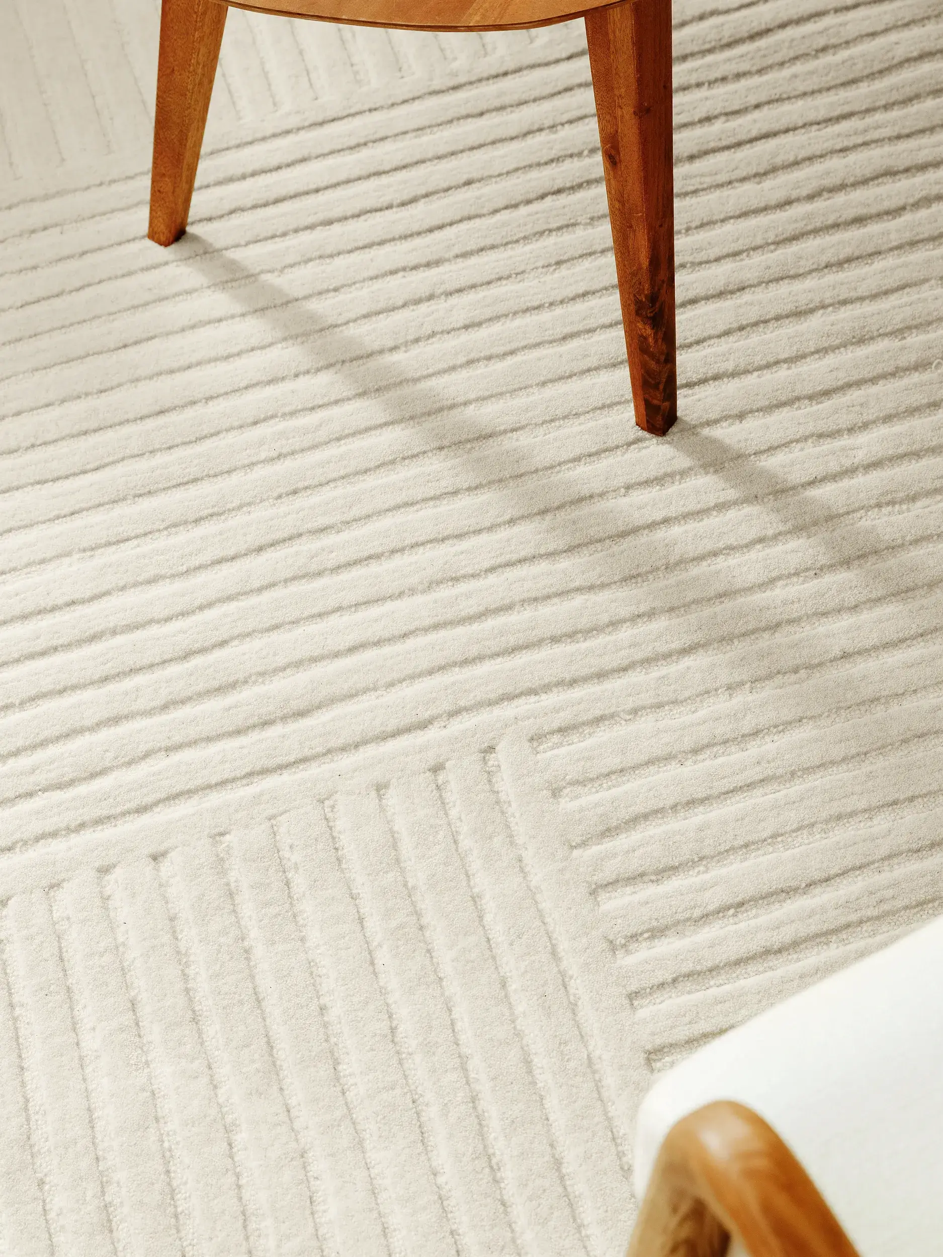 Alfombra de 100% Lana en Blanco con un pelo de {{Placeholder_Pile Height}} de altura de benuta pure