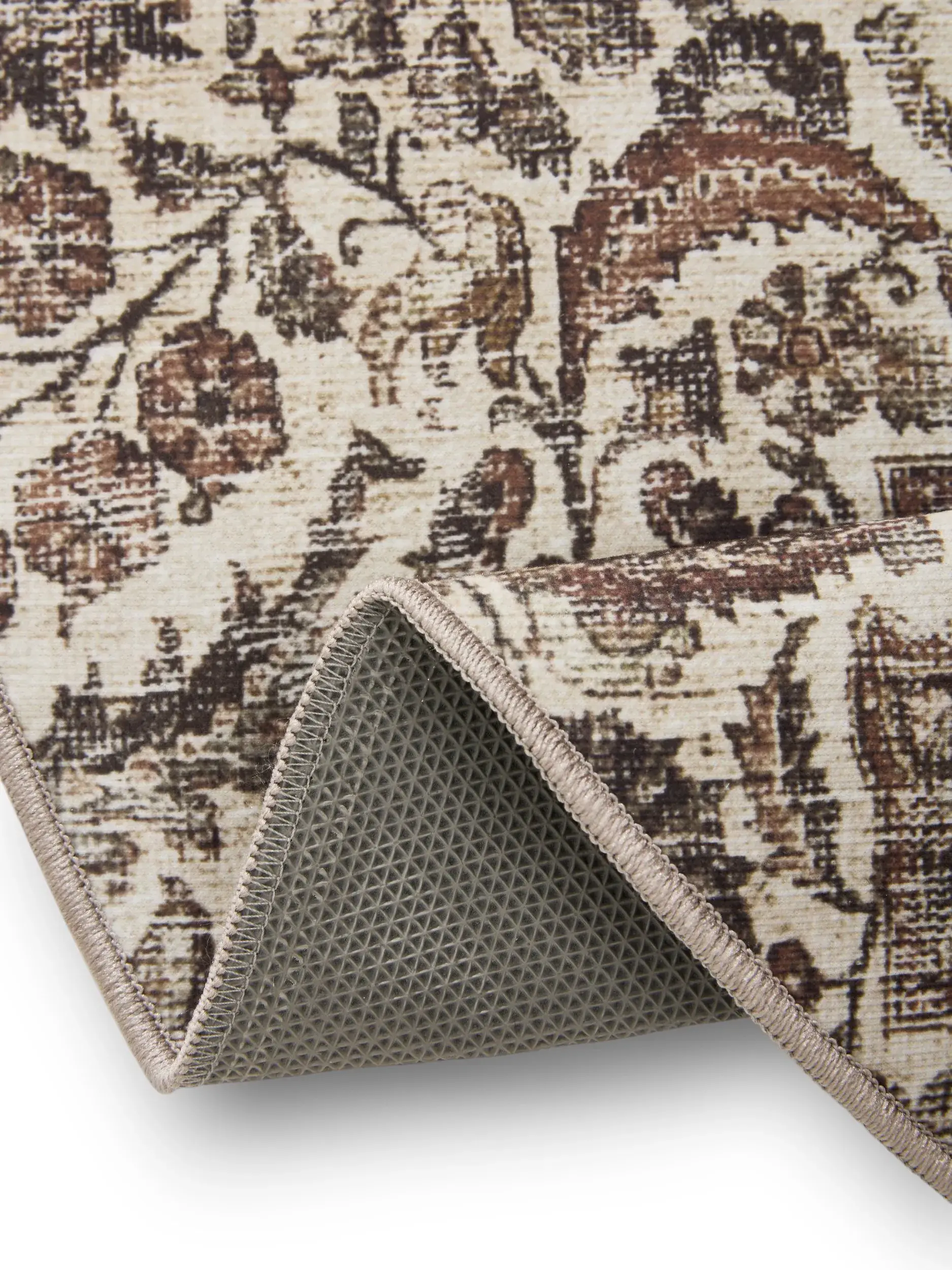 Teppich aus 100% Polyester in Multicolor mit 100% Polyester hohem Flor von benuta Basic