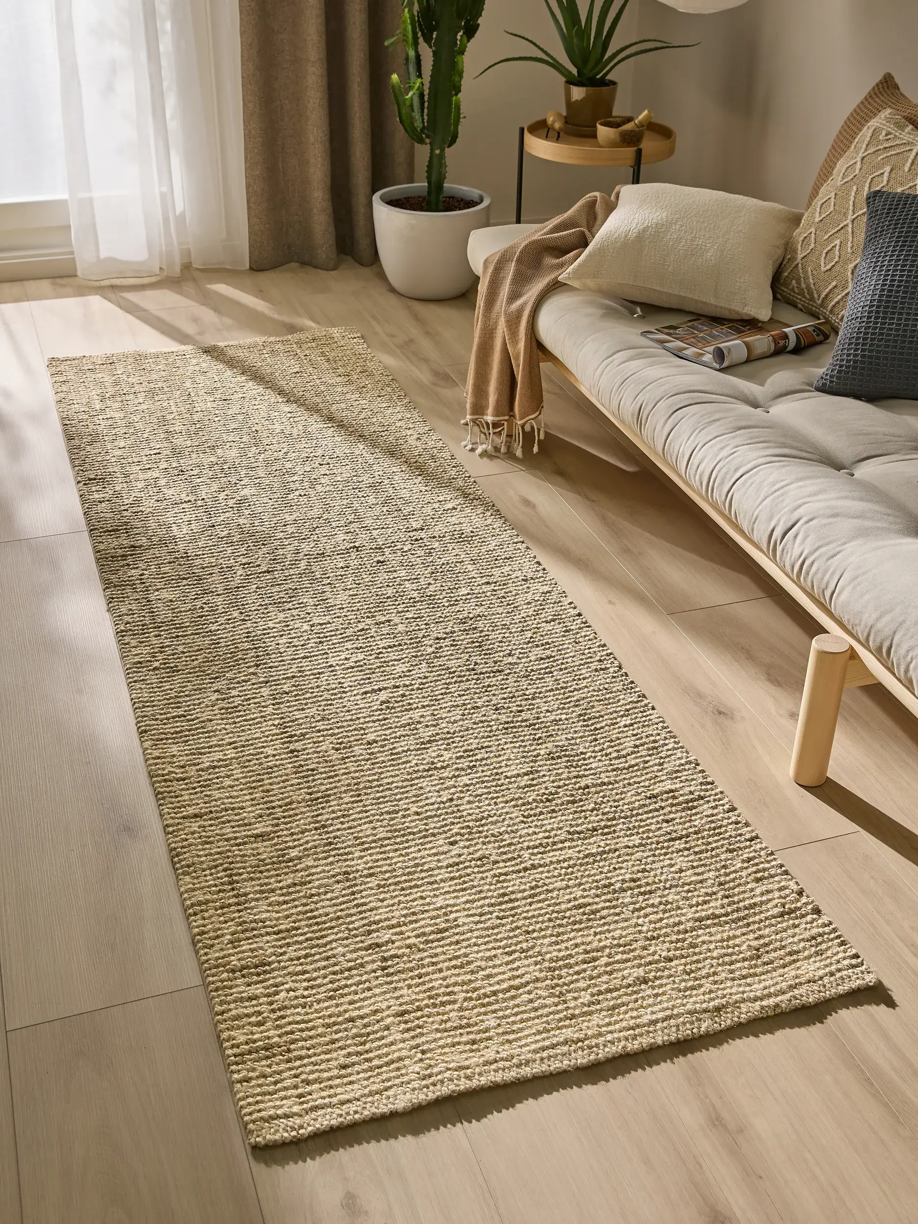 Teppich Svea aus 100% Jute in Beige von benuta Pure