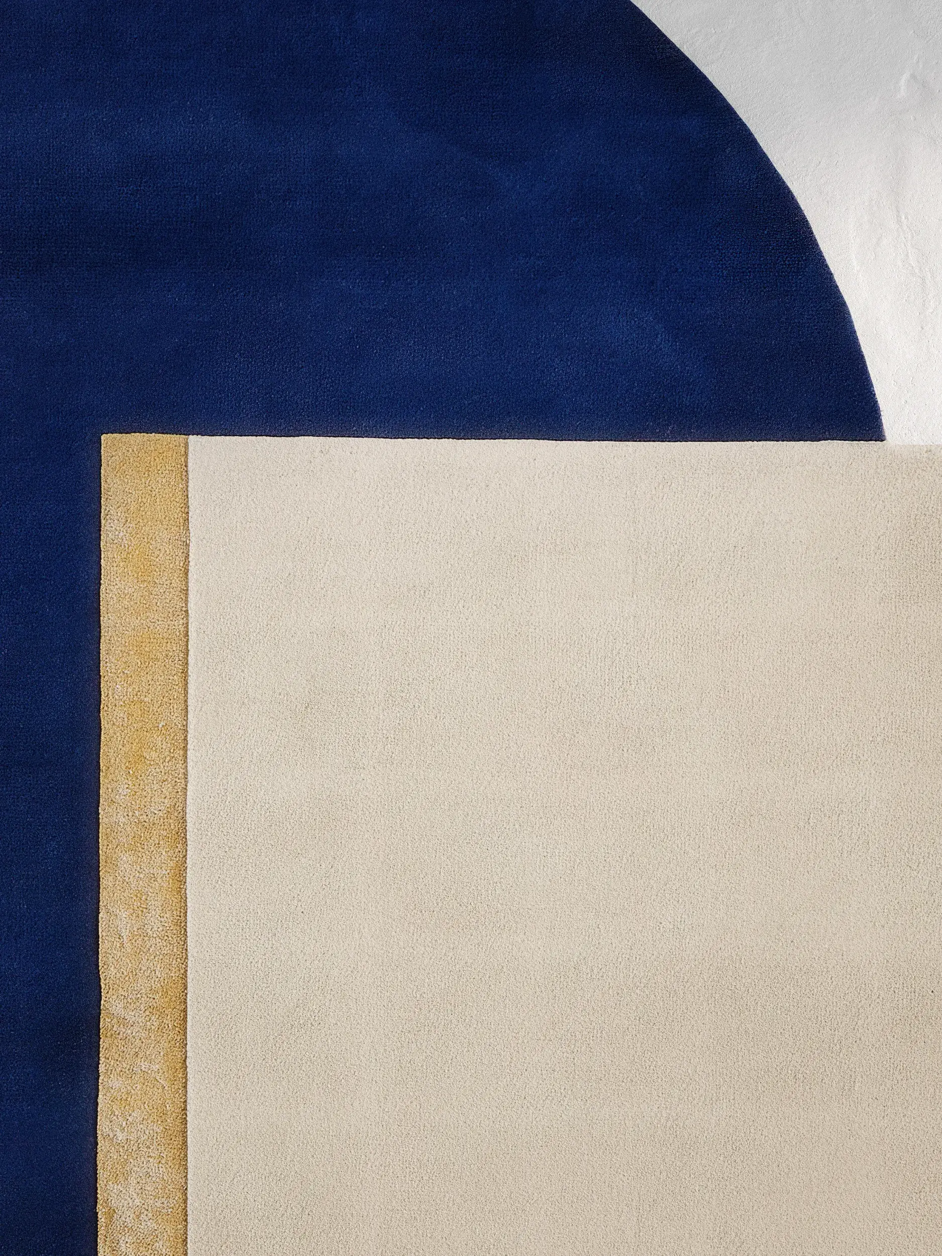 Teppich aus 97% Wool, 3% Lyocell (TENCEL™) in Multicolor mit 97% Wool, 3% Lyocell (TENCEL™) hohem Flor von benuta Finest