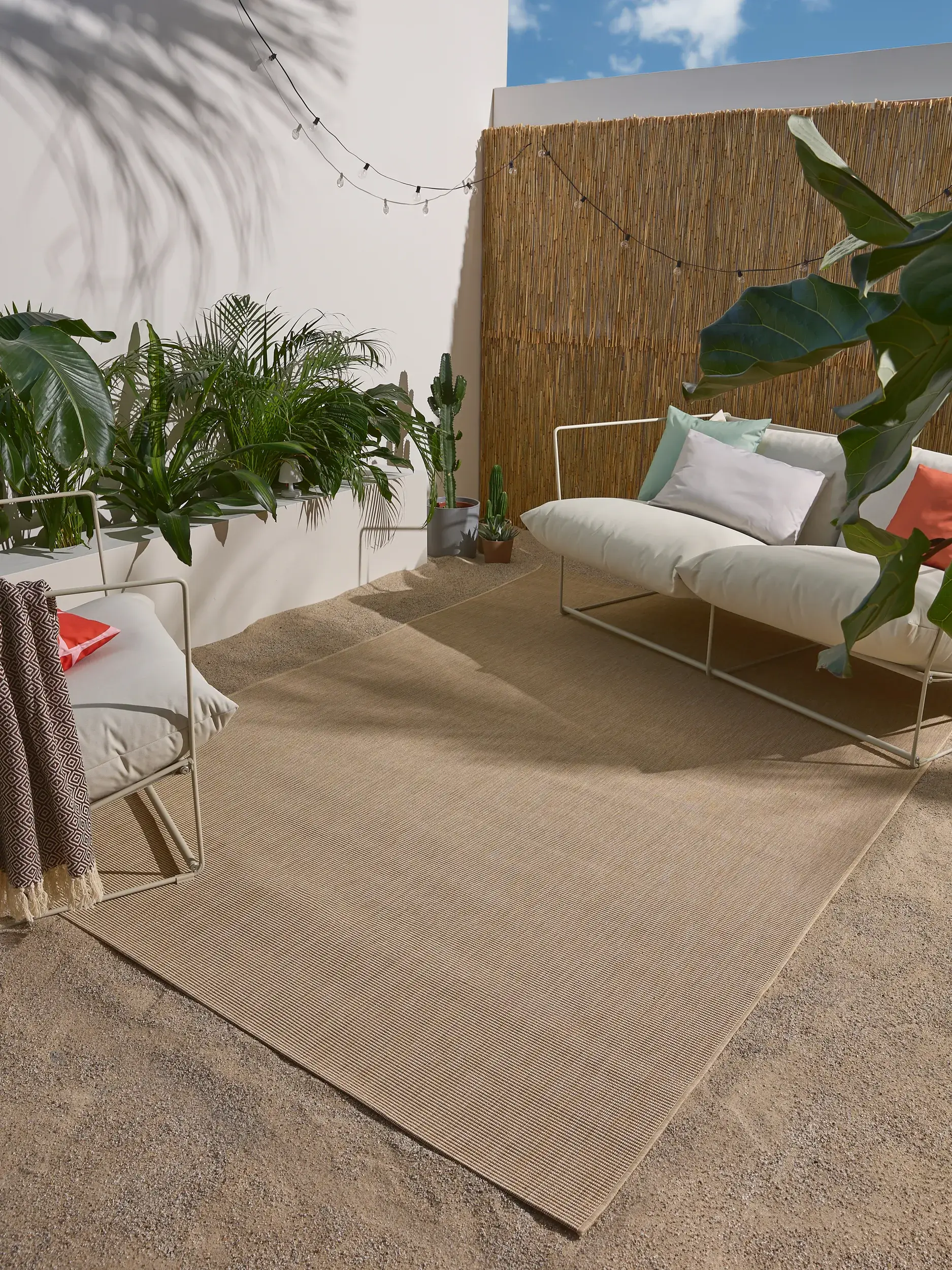 Alfombra de 100% Polipropileno en Beige con un pelo de {{Placeholder_Pile Height}} de altura de benuta nest