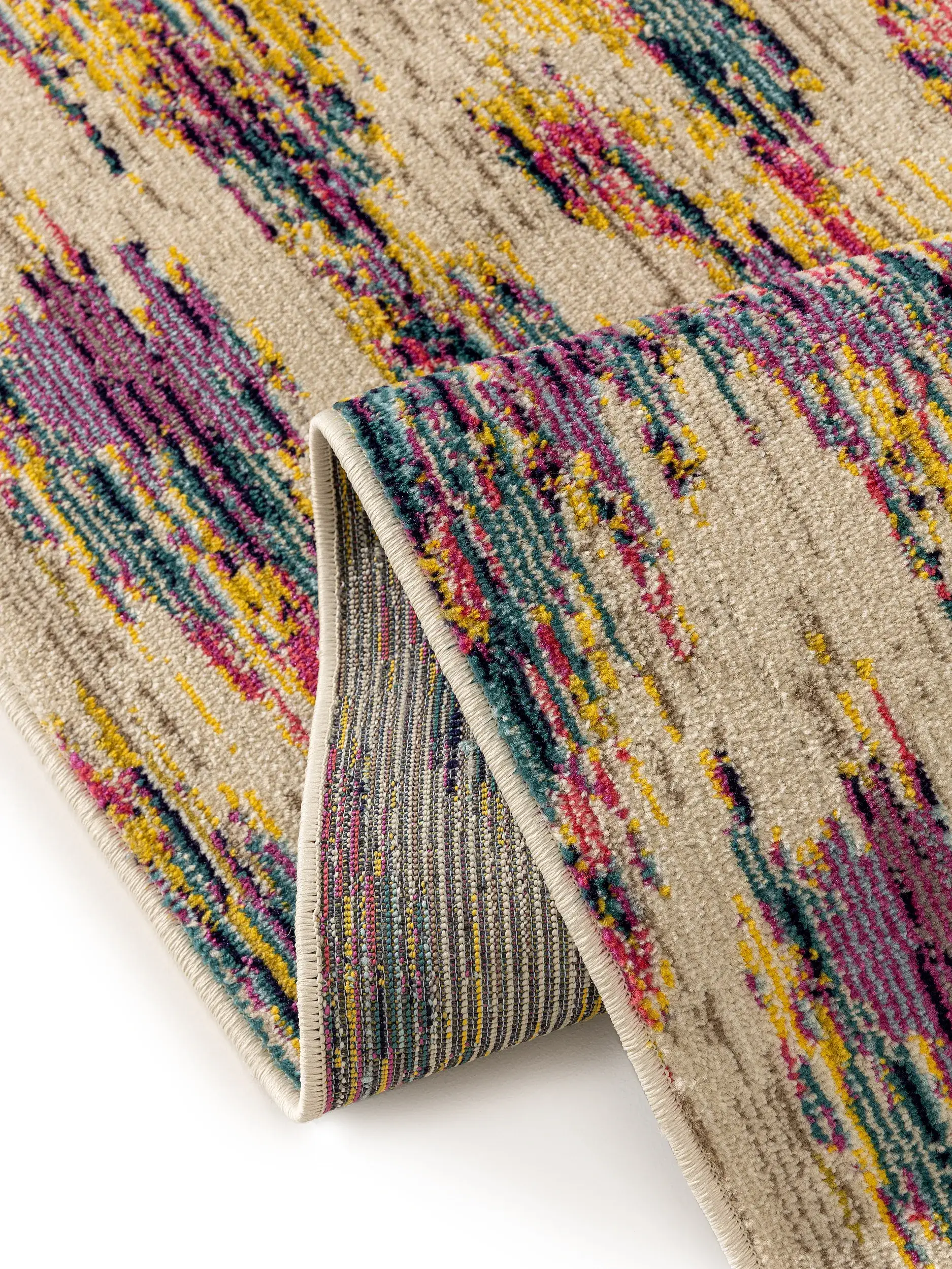 Rug made of 100% Polypropylen in Multicolour with a 100% Polypropylen high pile by benuta Nest