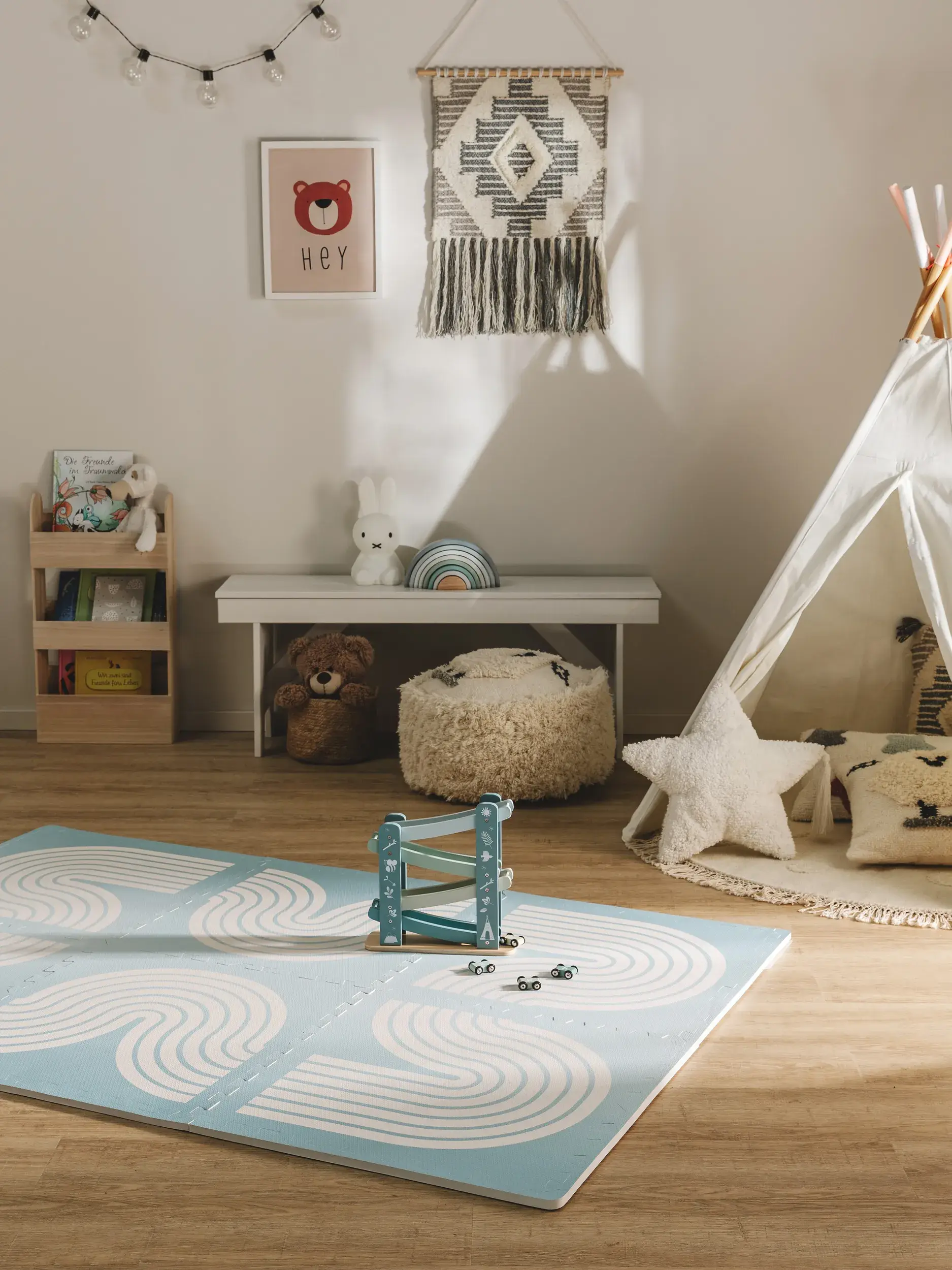 Spielmatte Archie Blau im Design Kindermotive aus  von Lytte