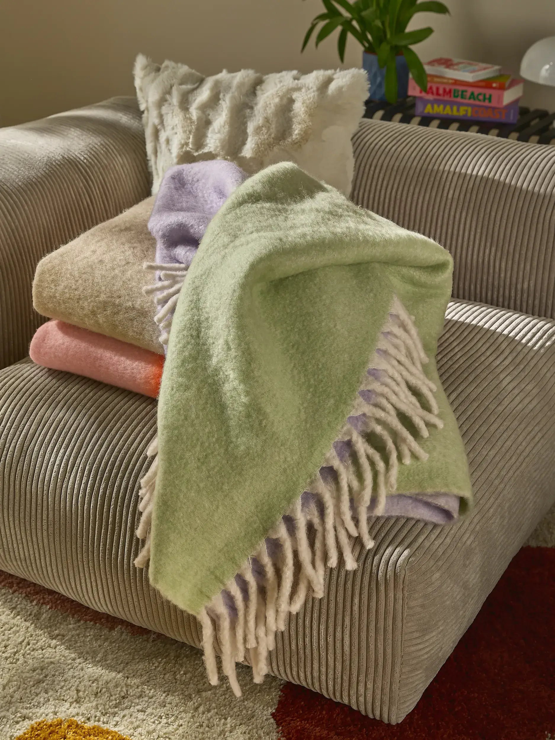 Decke Lara Beige von benuta Pop