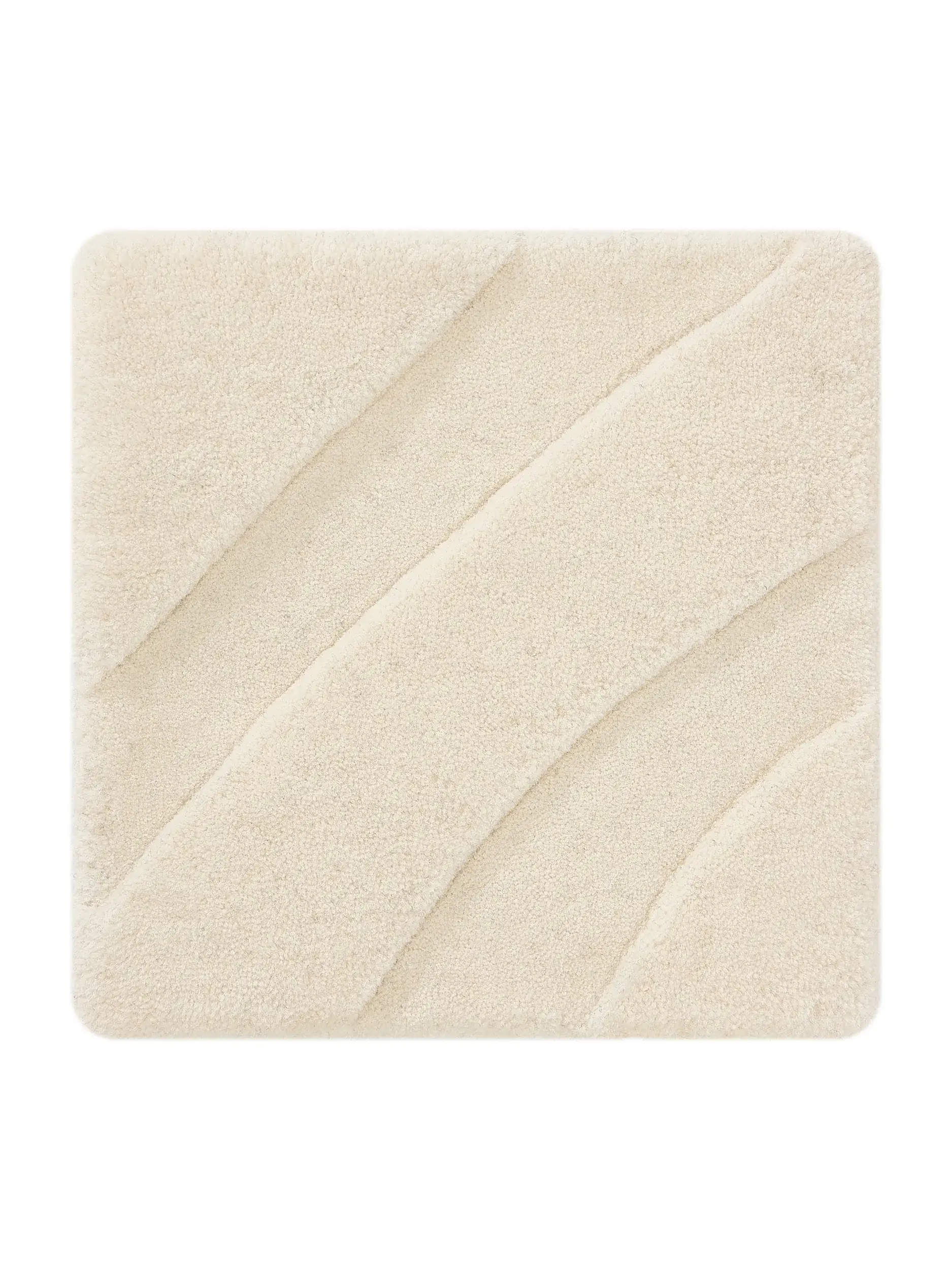 Alfombra Magma de 100% Lana (de Nueva Zelanda) en Beige de benuta Finest