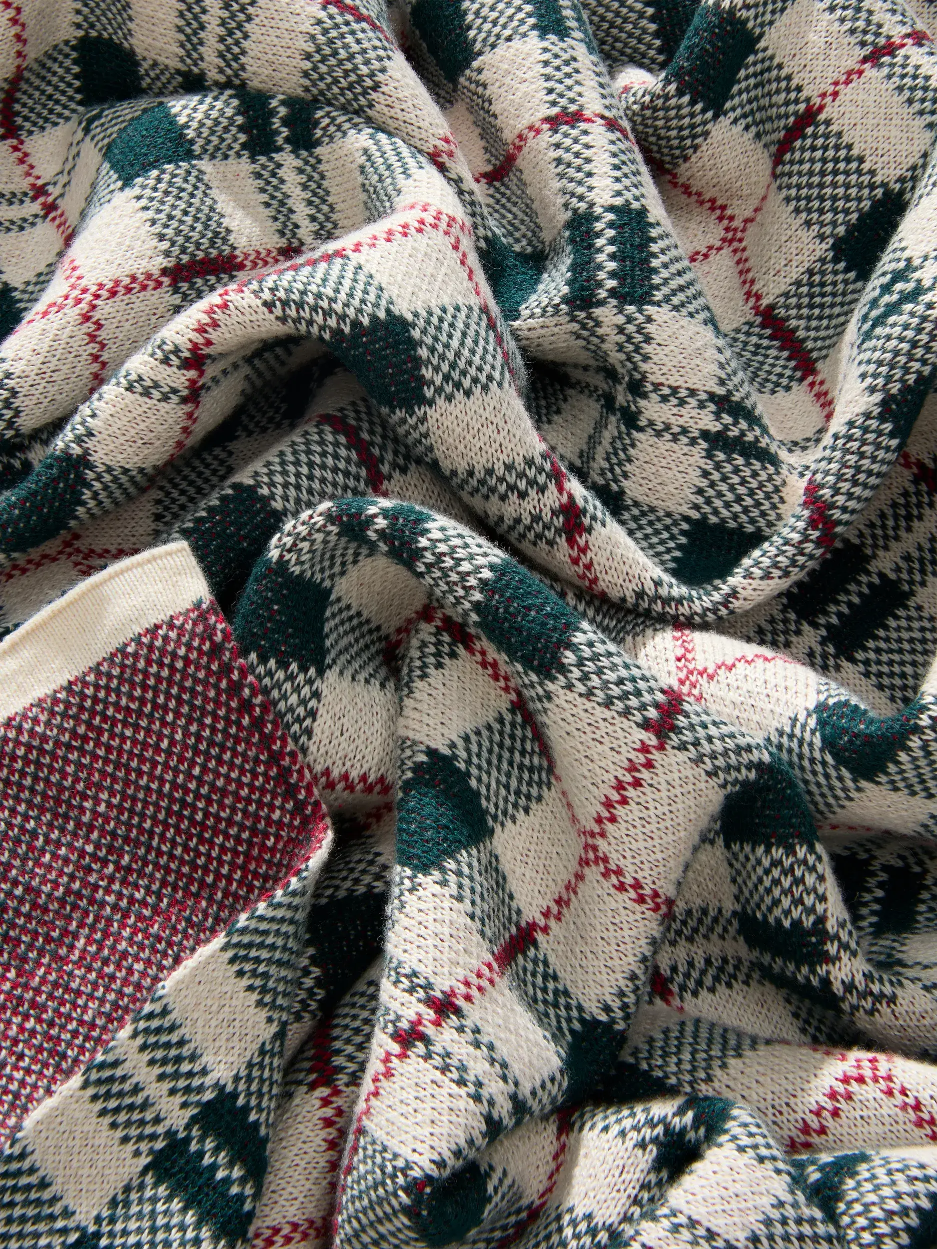Coperta natalizia Classic Verde di benuta