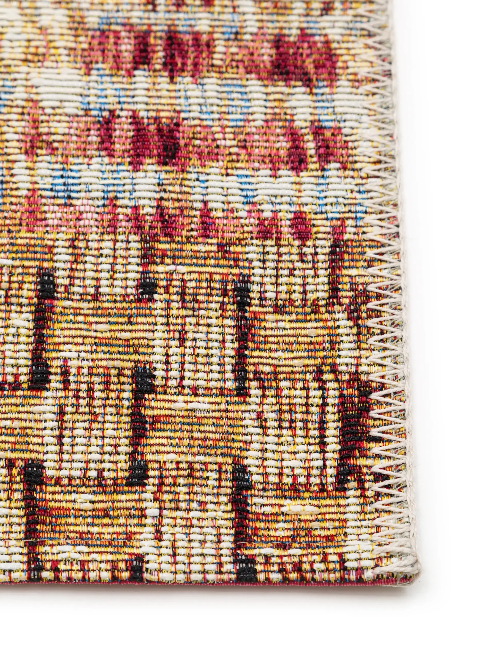 Teppich aus 76% Polypropylen, 24% Polyester in Multicolor mit 76% Polypropylen, 24% Polyester hohem Flor von benuta Nest