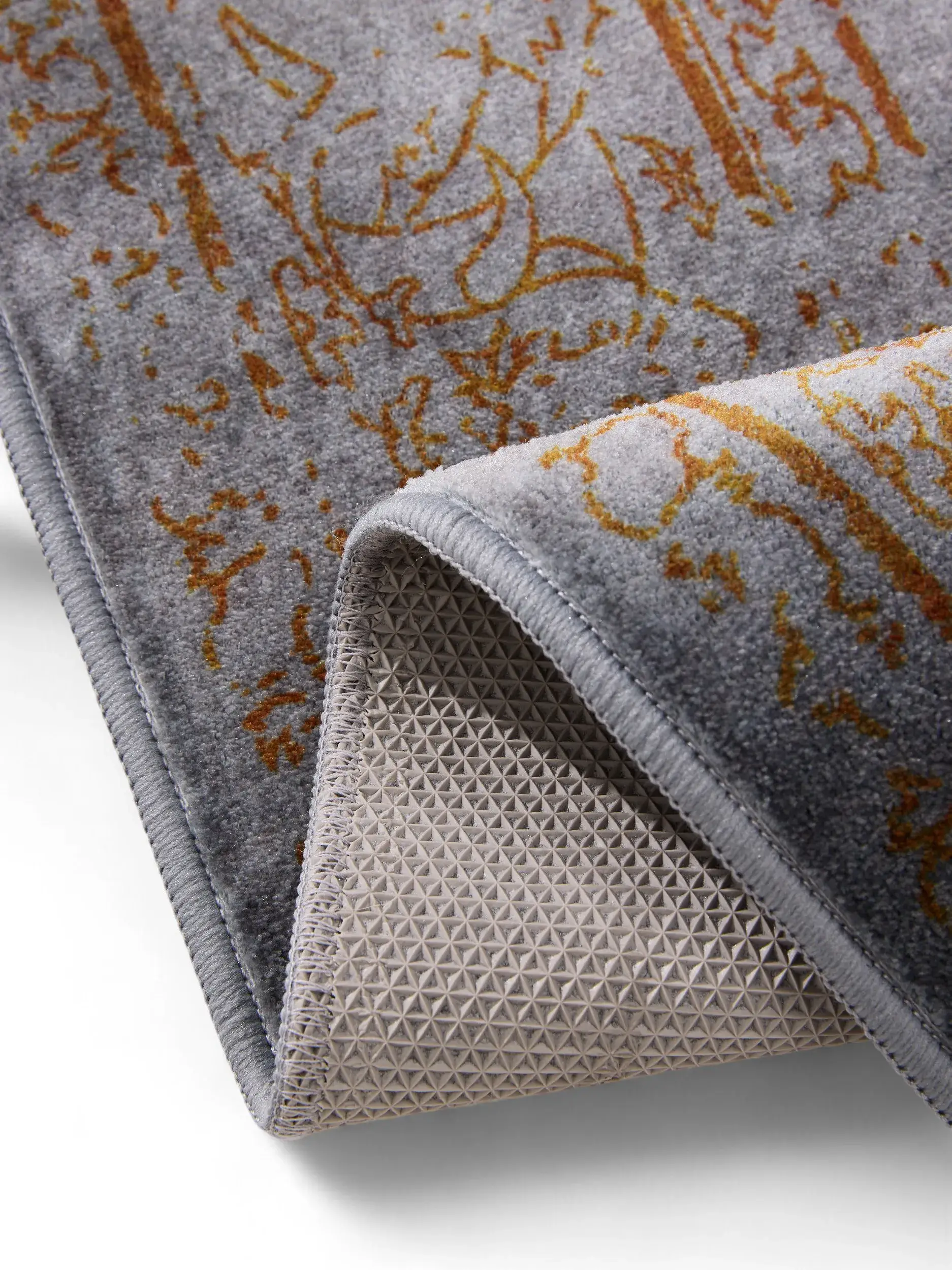 Teppe av 100% Polyester i Grau med 100% Polyester høy lugg fra benuta Nest