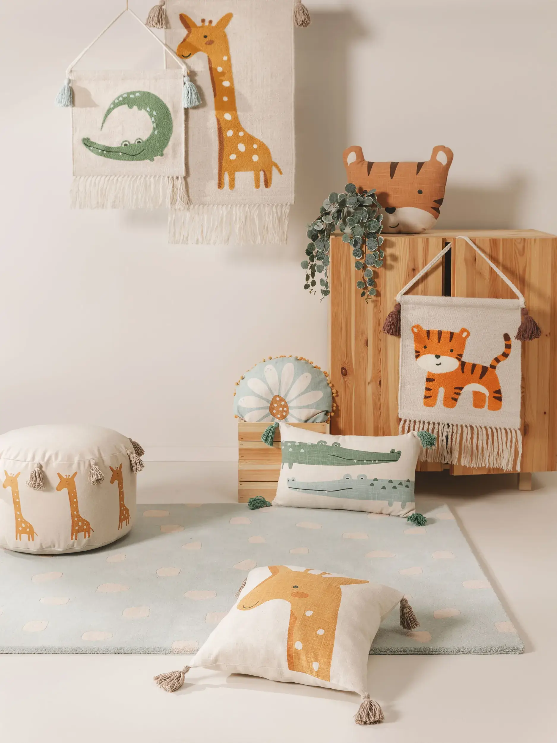 Kissenbezug Savannah Gelb im Design Tiermotive aus  von Lytte
