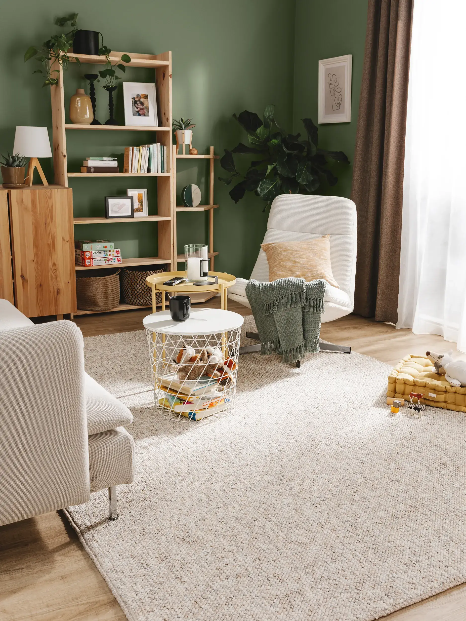 Alfombra de 100% Polipropileno en Beige con un pelo de {{Placeholder_Pile Height}} de altura de benuta nest