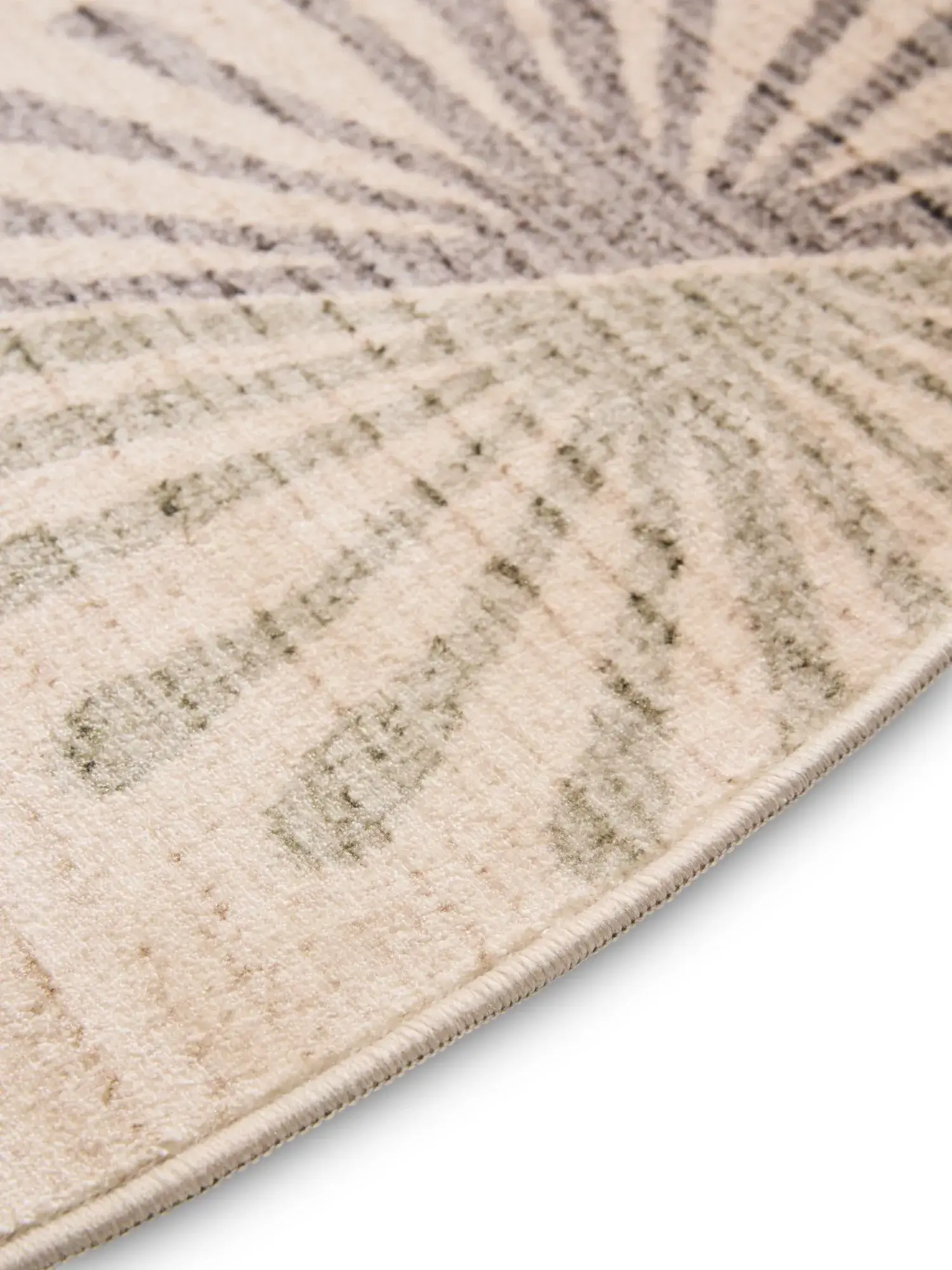 Teppich aus 100% Polyester in Beige mit 100% Polyester hohem Flor von benuta Nest